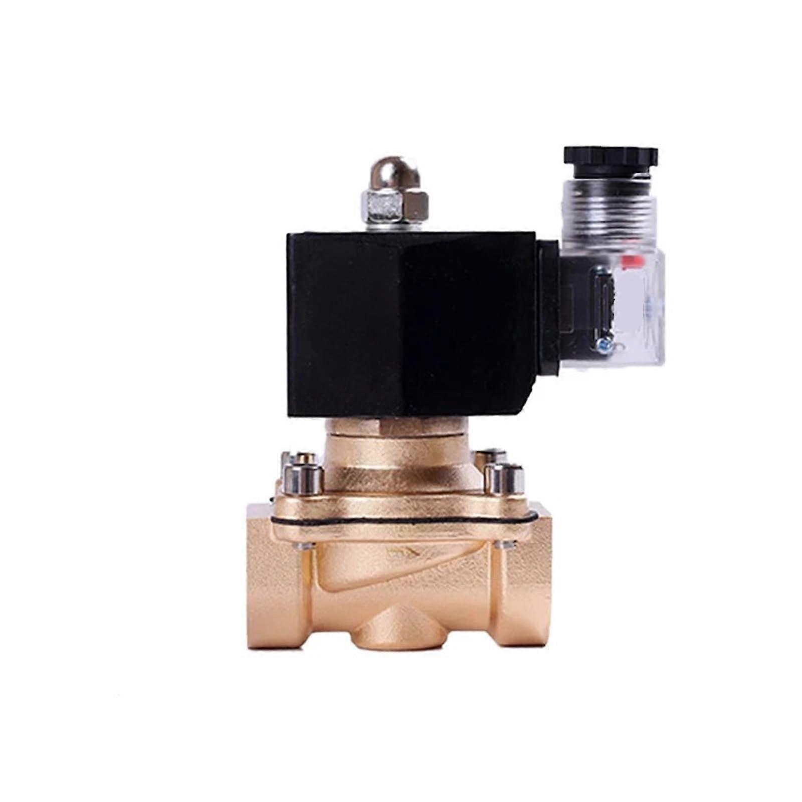 Solenoid Valve - Normally Closed Brass LPG, 2-Way, Multi-Voltage Coil 110/220VAC 24/12VDC, Sizes 1/2 in, 3/4 in, 1 in, 2 in