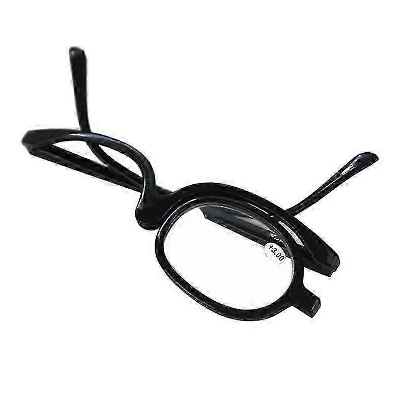 Middle-aged And Elderly Rotatable Folding Reading Glasses, Black