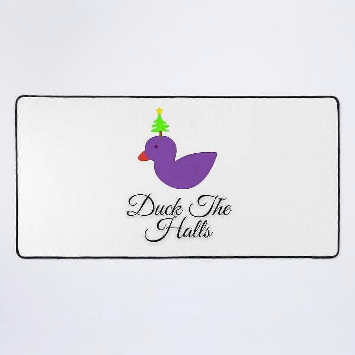 A NEW Duck The Halls - Rubber Ducky Noel Desk Mat
