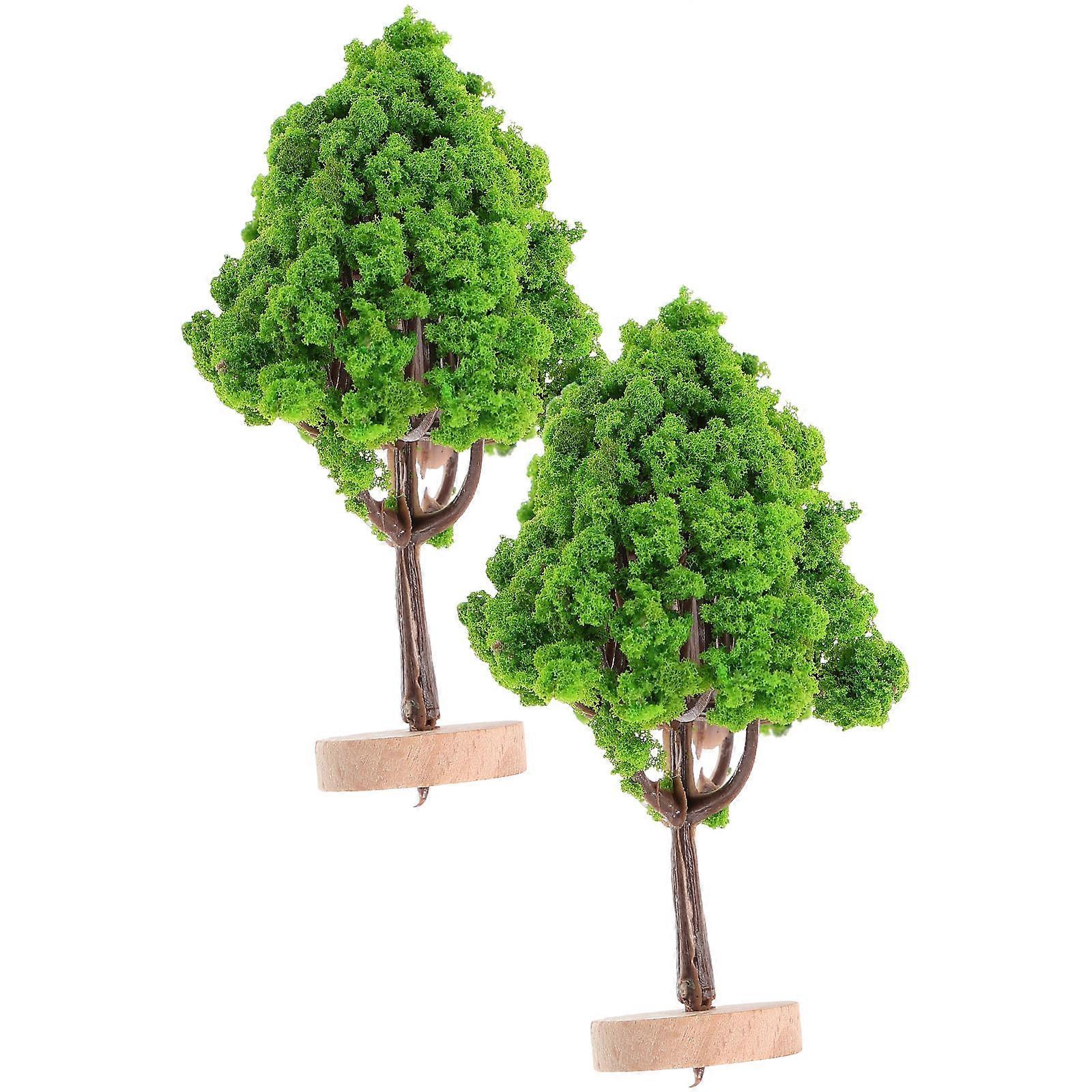 Model Landscape Trees Toy Trees for Sand Table Decoration 6Pcs