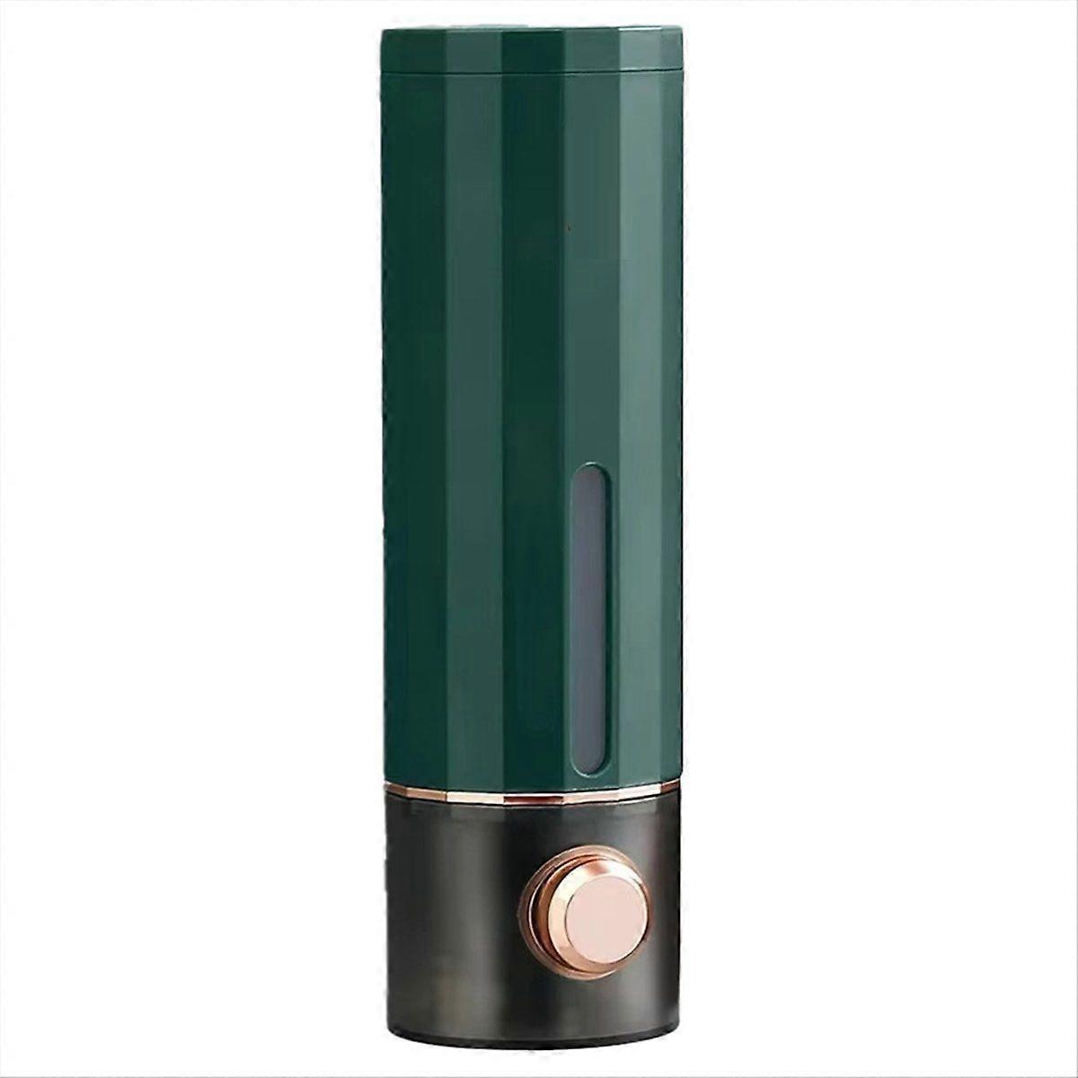 Wall-Mounted Soap Dispenser, Hand Press Dispenser Dark Green