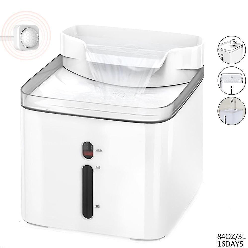 Drinking Fountains 3l Automatic Pet Cat Drinking Water Fountain Dispenser Drinker Source Bowl Feeder Cats Dogs Filter