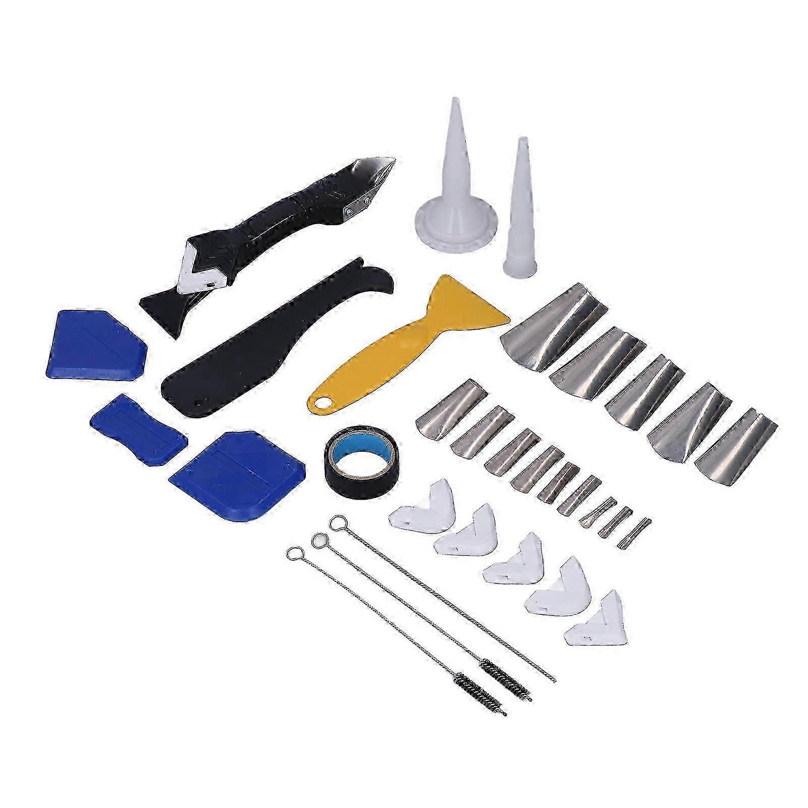 5 in 1 Caulking Tool Set Multifunctional Shovel Angle Scraper Silicone Sealant Finishing Tool