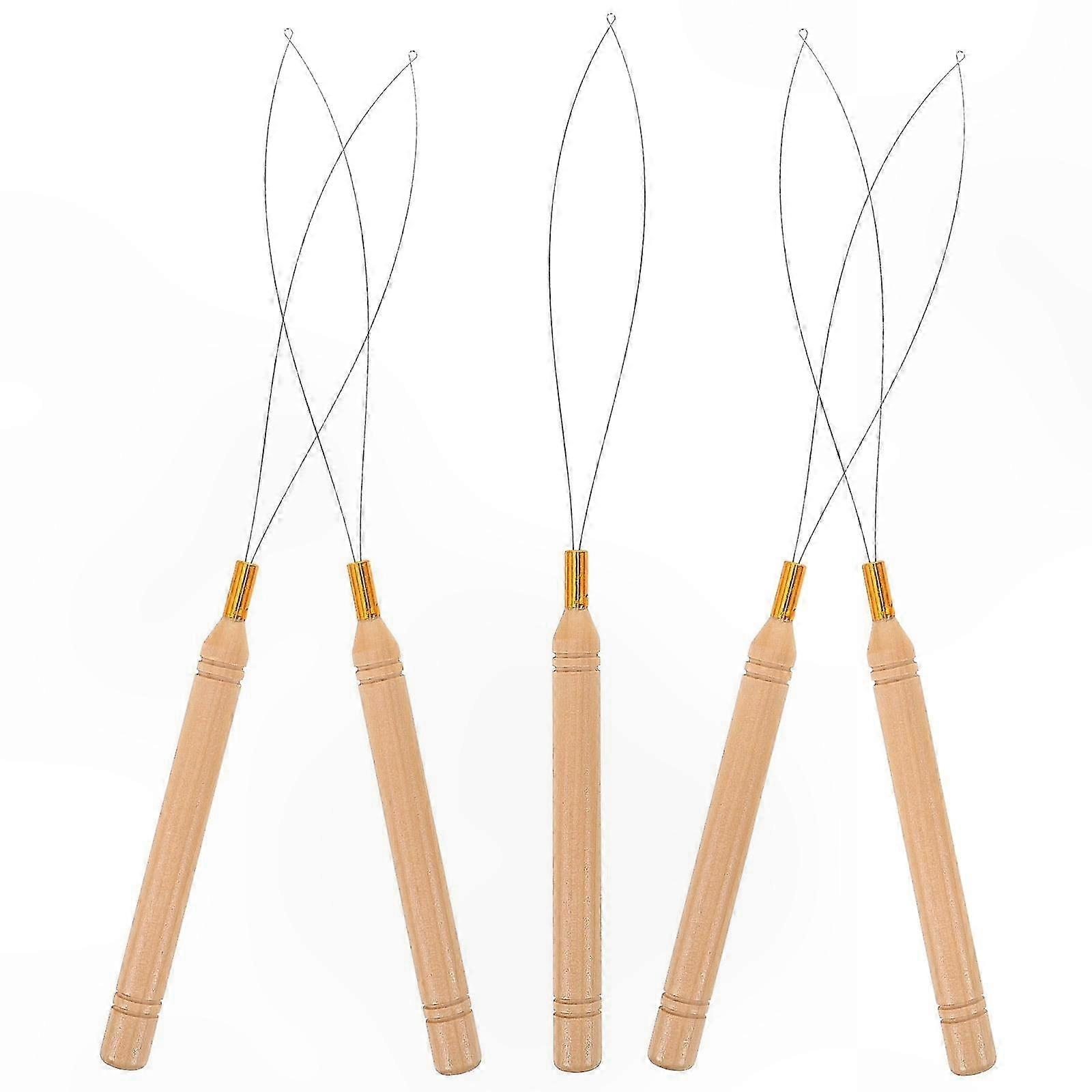 5-Piece Bead Threader Set for Bracelet Making Manual Beading Tool Kit for DIY Crafting Projects