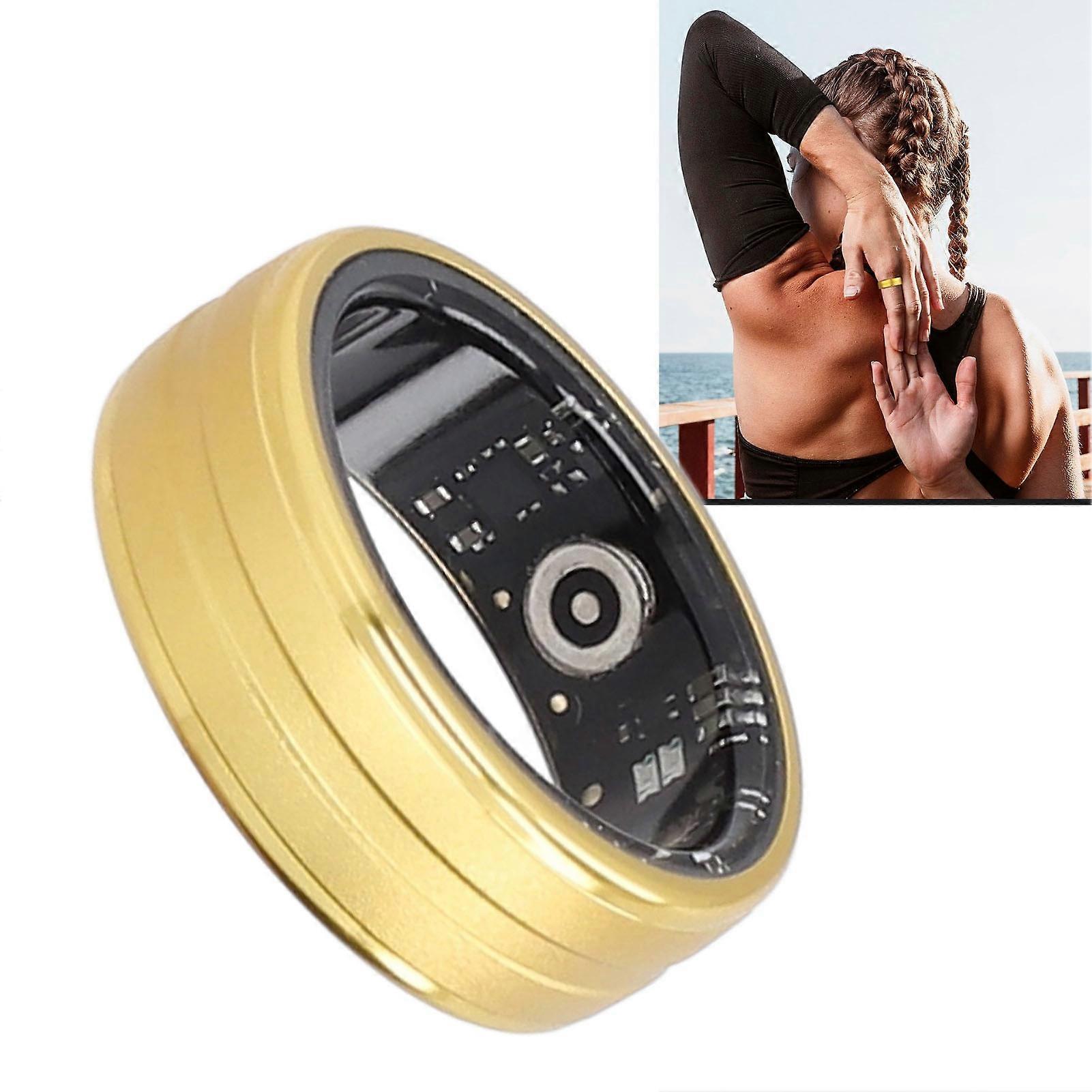 Fitness Tracker Smart Ring Exercise Sleep Monitoring Matte Surface IP68 Waterproof Wearable Health Ring 8# 18.3mm ID 57.5mm Circumference 