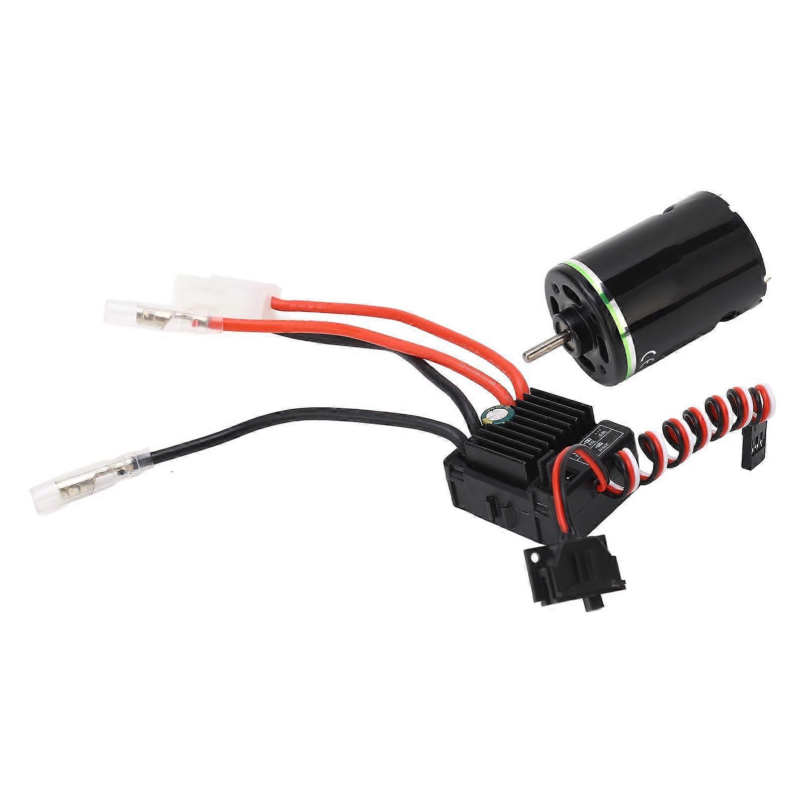Motor ESC Combo Bidirectional Bearing Anti Interference Low Noise Universal High Torsion 540 Brushed Motor 60A ESC for Crawler DIY Modification 45T 
