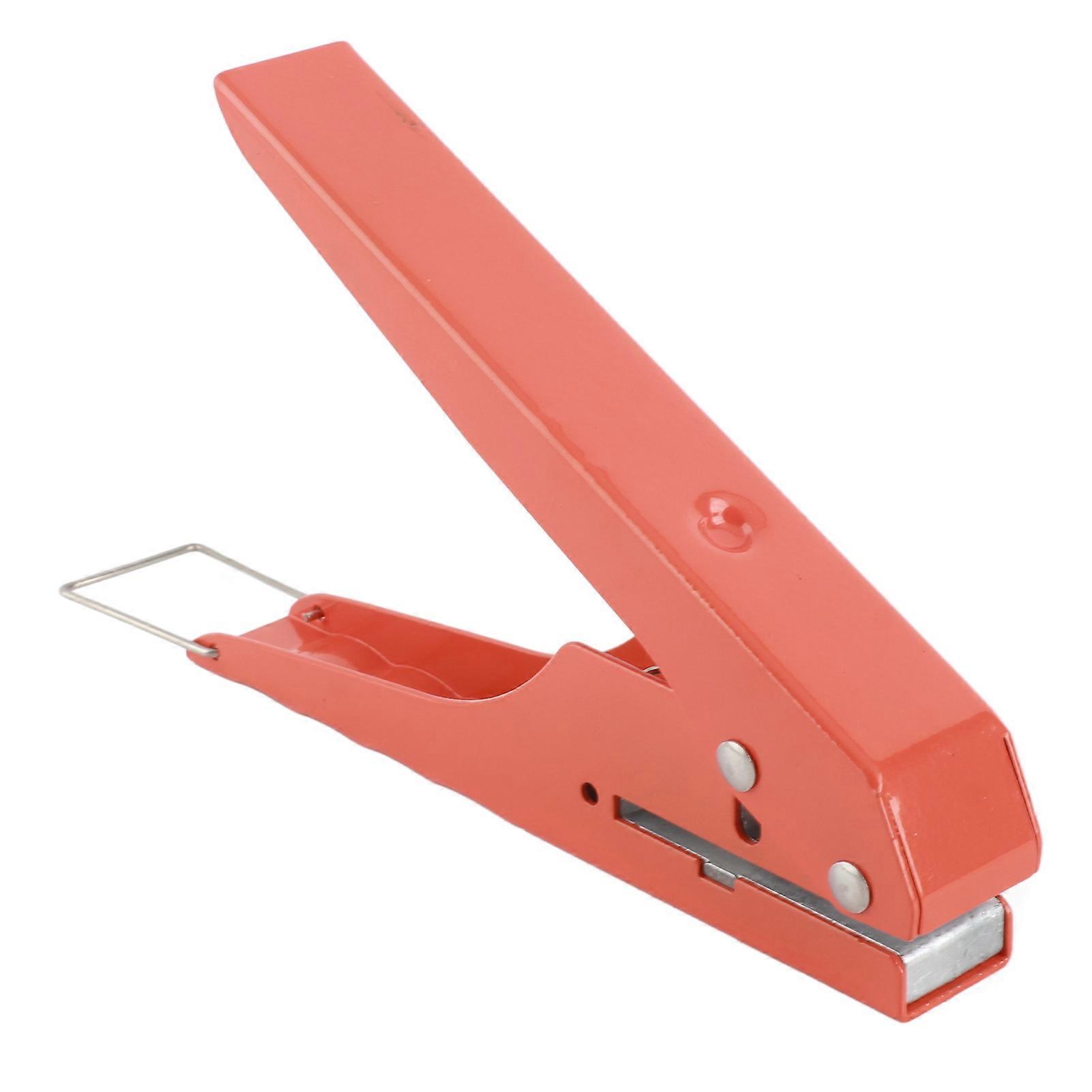 10mm Hole Punch Iron Effort Saving Adjustable Portable Hole Puncher with Scale for Cardboard Paper PVC Crafts 