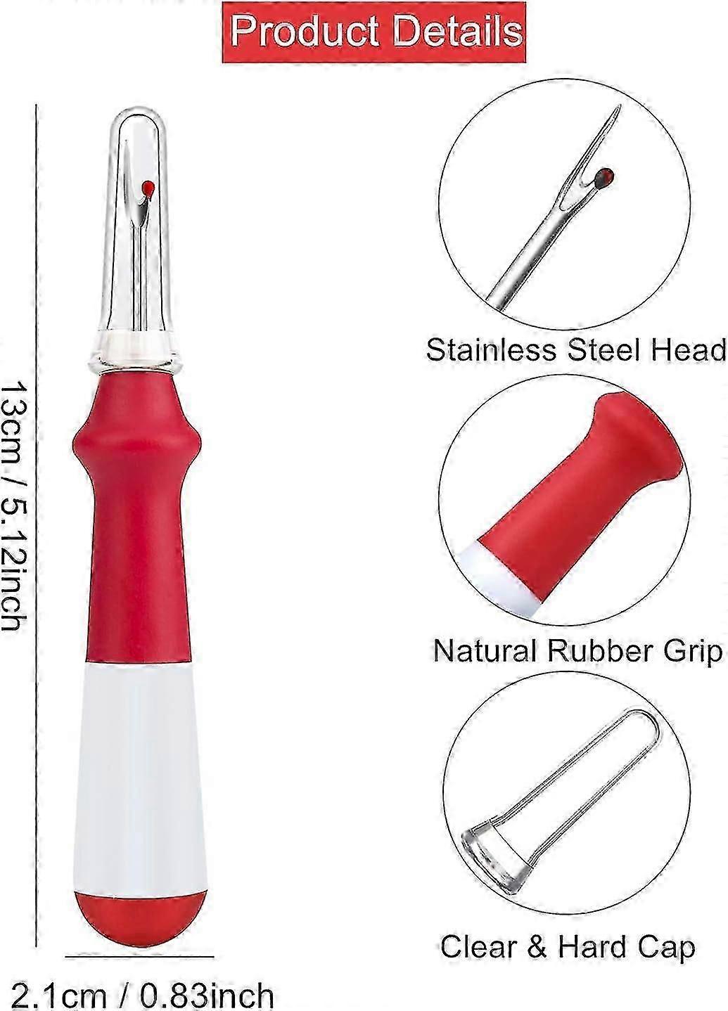 Seam Divider, Practical Handle Stapler Thread Removal Tool For Manual Sewing Hem And Seam Removal - 3 Pack (red, Orange, Blue)