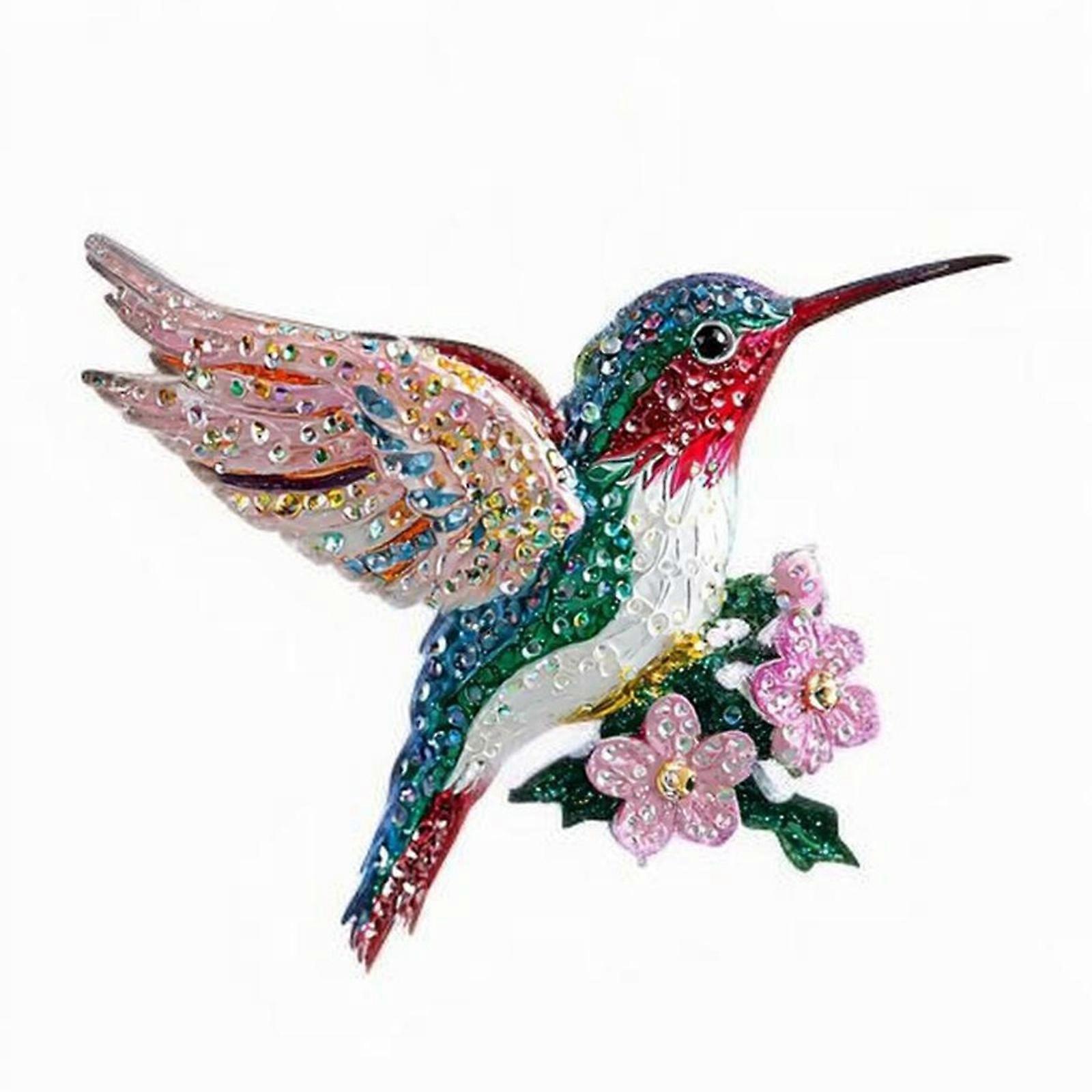 Acrylic Hummingbird Ornament With Hanging Cord For Christmas Tree Wreath Window Garden Patio Display Holiday Decoration Multicolor