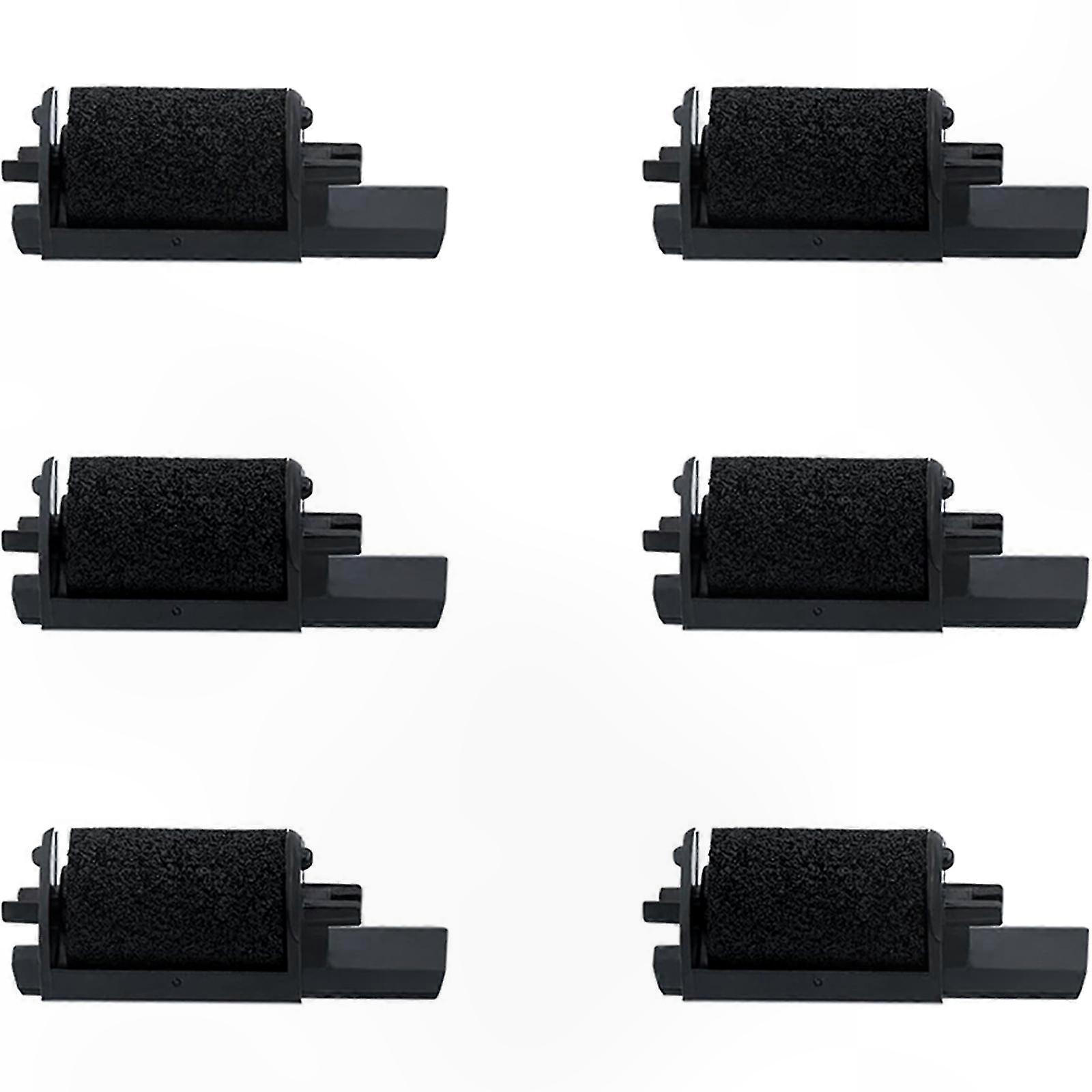 6PCS Ink Roller Set for IR40T for CITIZEN CX-123 / CX-120 Calculator and More, Black and Red