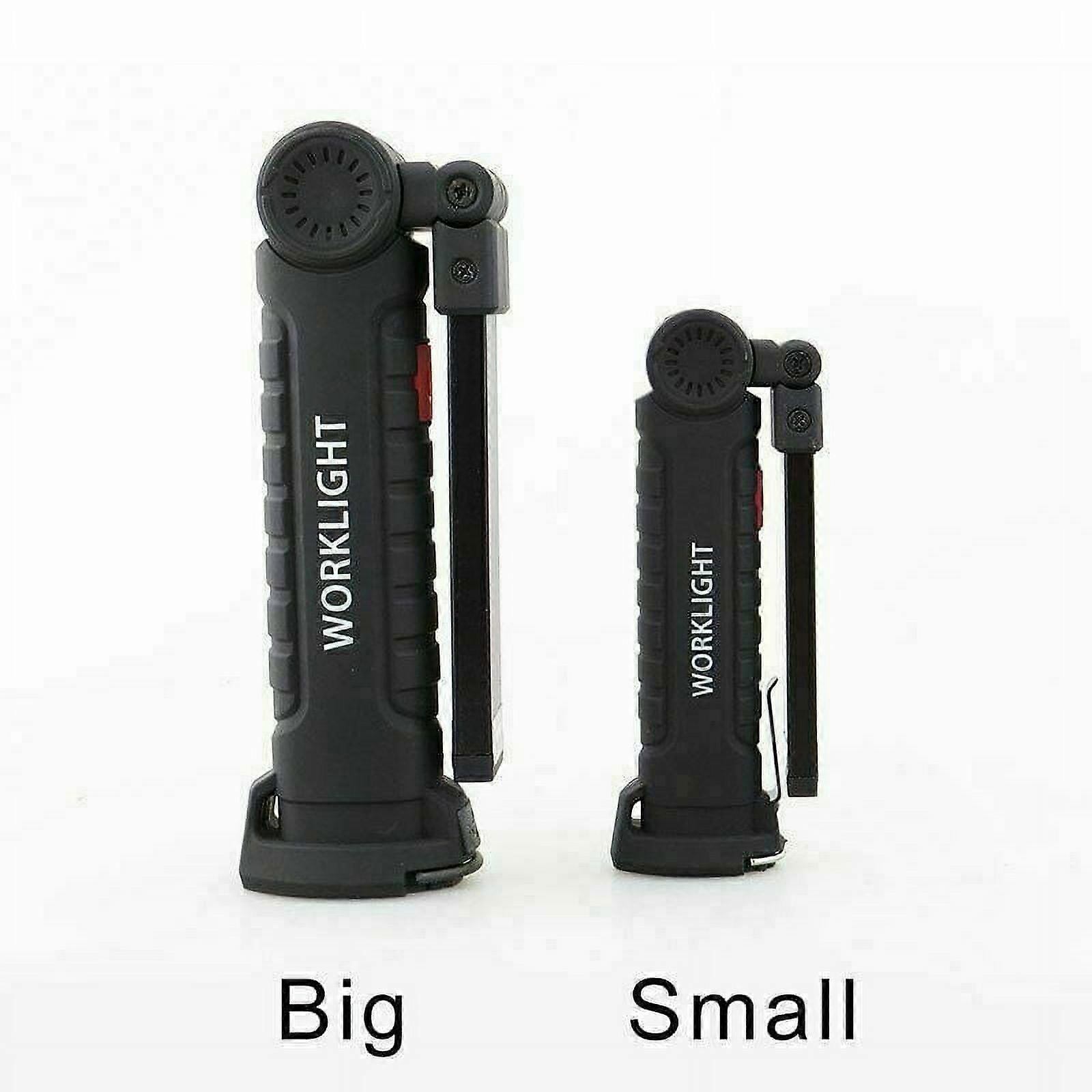 Multifunction Rechargeable COB LED Slim Work Light Lamp Flashlight Magnetic18650