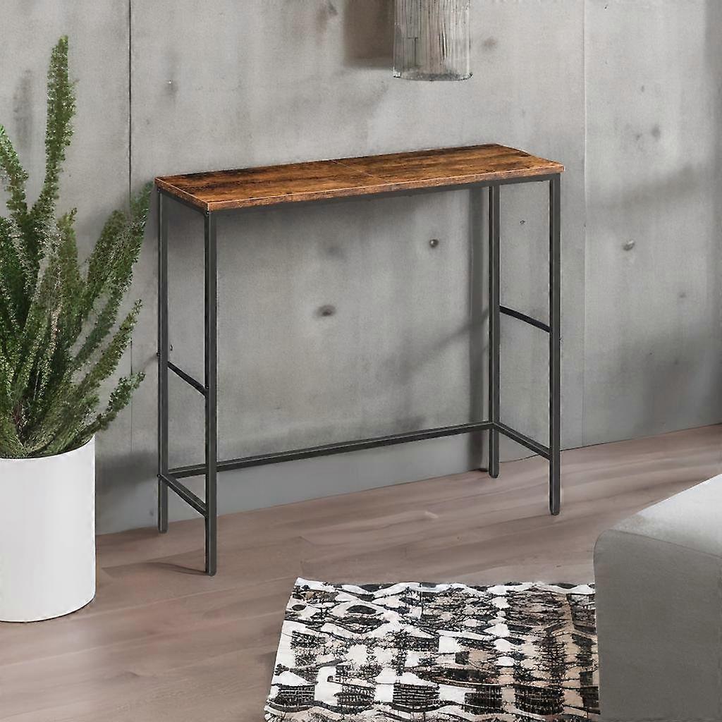 Slim Console Table Metal Frame Display Table For Hallway Small Spaces
