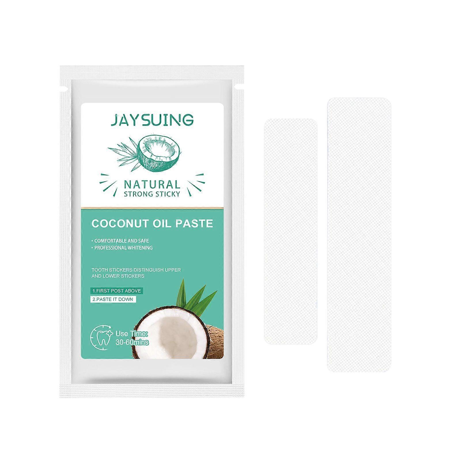 Jaysuing Coconut Oil Whitening Teeth Strips - Cleans Stains