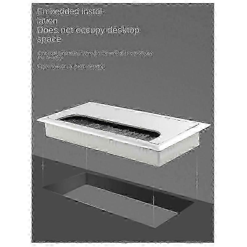For Office Desk Threading Box Computer Table Wire Hole Cover Threading Hole Square Brush Cover Plate