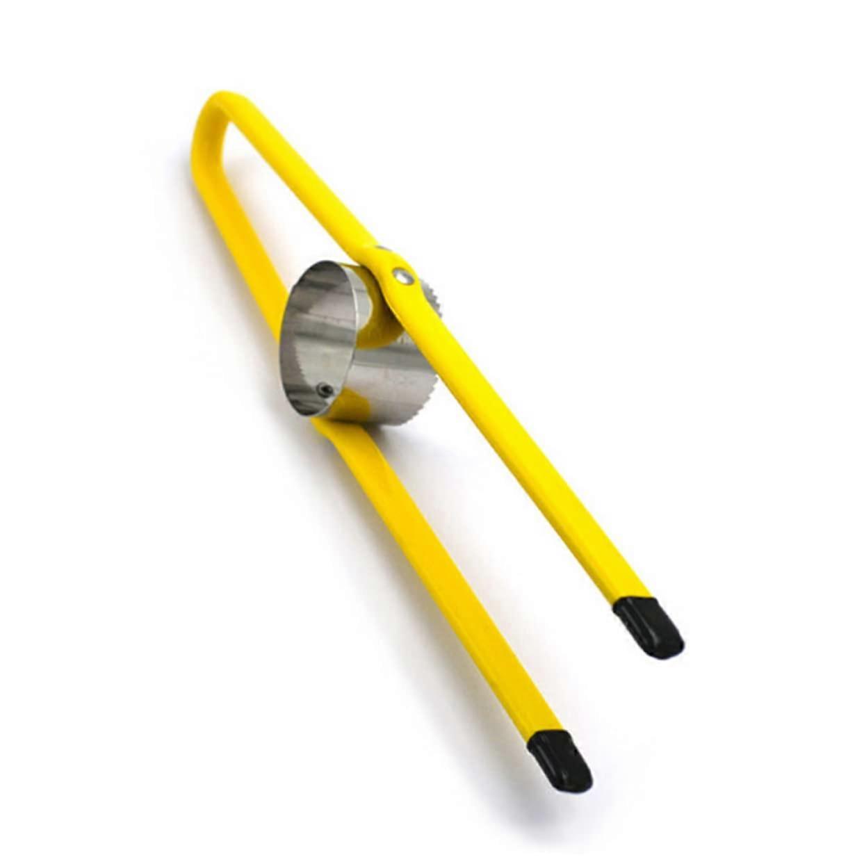 Stainless Steel Corn Stripping Tool Corn Planing Device With Non Slip Handle Yellow For Easy Kernel Removal Kitchen Use