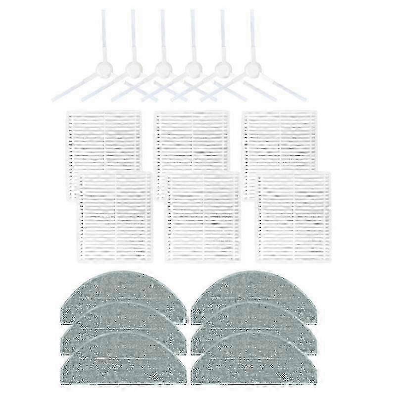 For Robot Vacuum E10 E12 B112 Replacement Spare Parts Accessories Side Brush Hepa Filter Mop Cloth