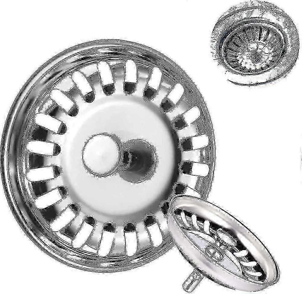 Kitchen Sink Strainer Kitchen Sink Plug, 2 Pack Universal Sink Plugs Bath Plug - JA