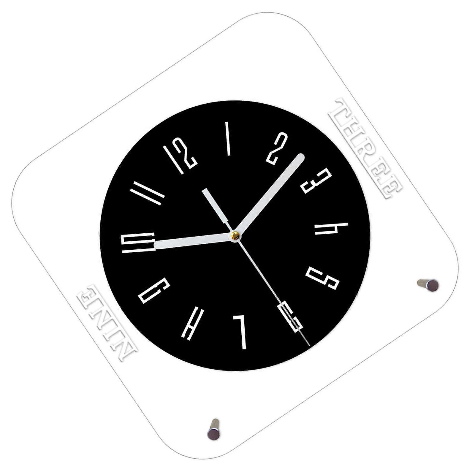Wall Clock,Rustics Wall Clock Battery Operated Silents None Ticking Clock Decorative Clock for Kitchen,Bathroom,Living R Multicolor