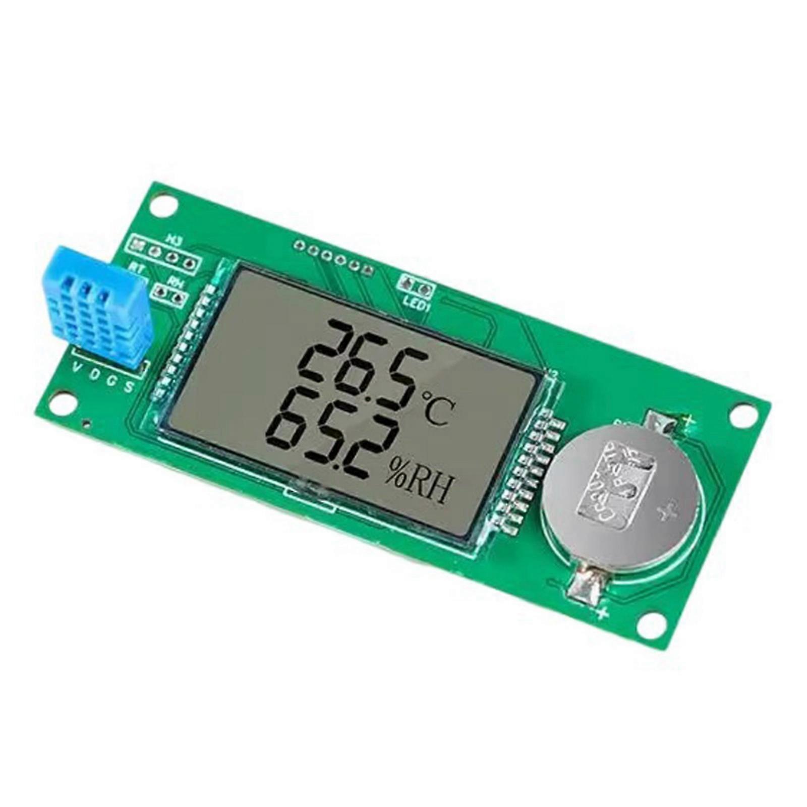 High Accuracy Capacitive Temperature Humidity Module With LCD Display For Environmental Monitoring And Applications  Green