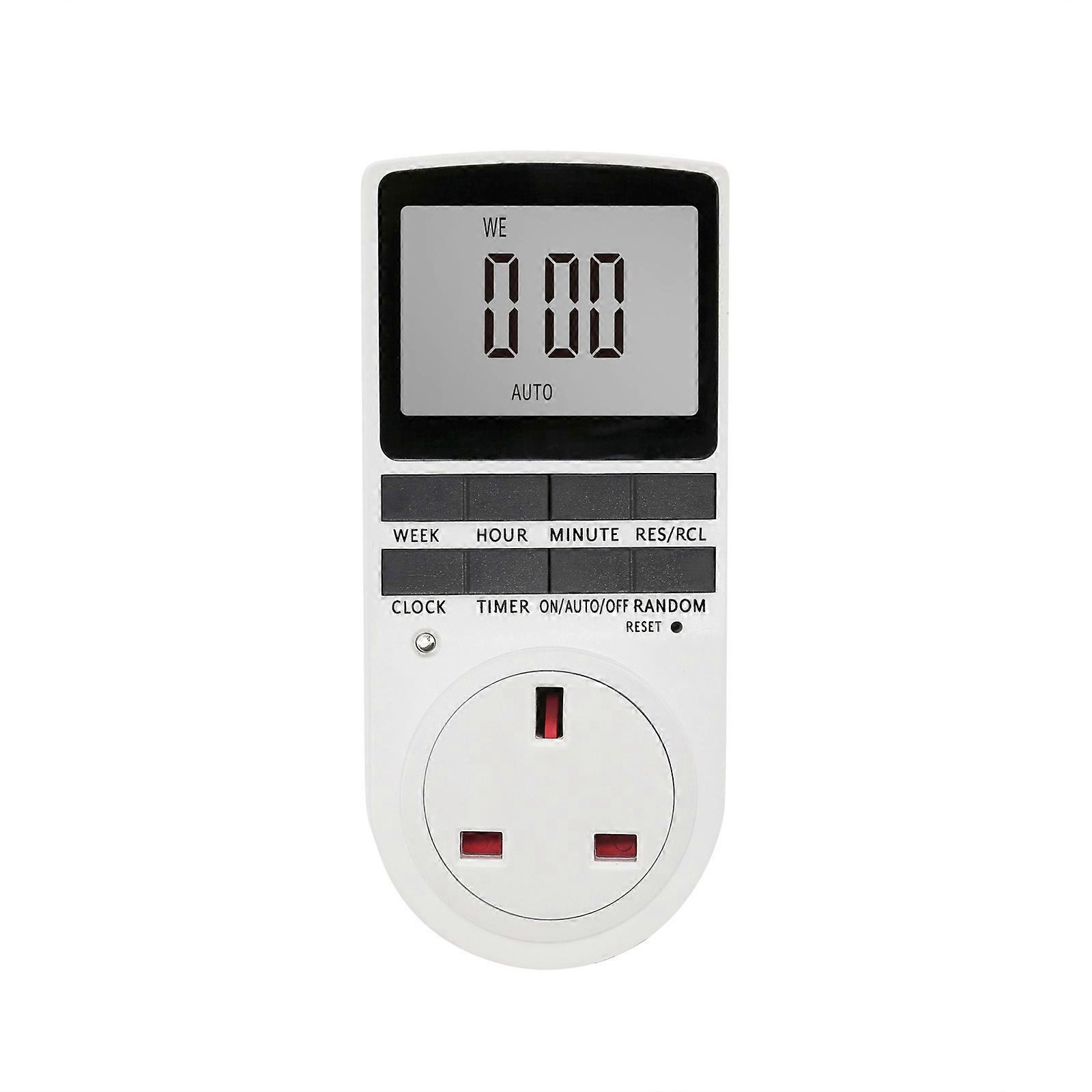 ABS Construction Small Timers Socket Programmable Electrical Outlet Wall Mounted Timers for Automates Appliance Control Multicolor