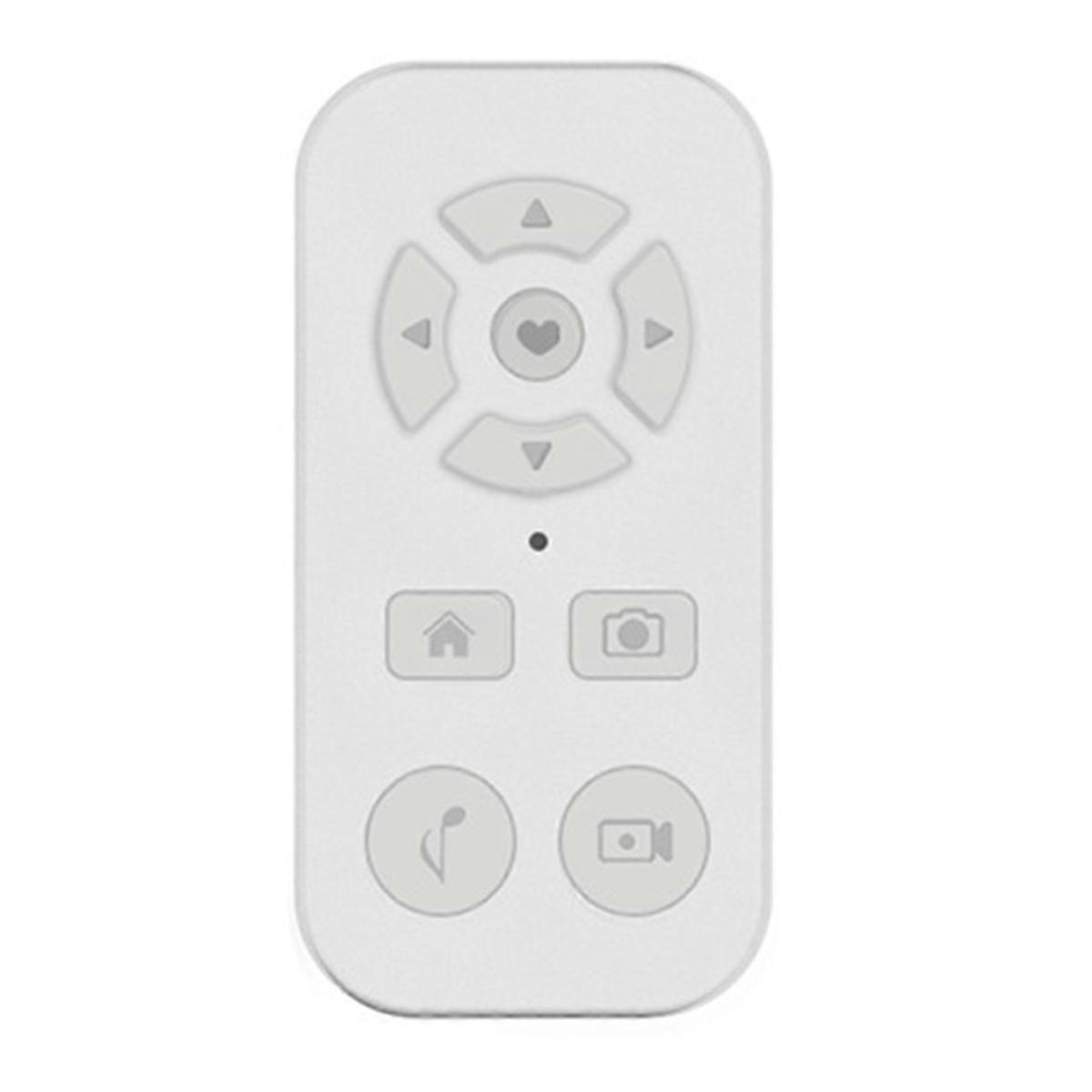 Bluetooth Smart Remote for Mobile Phone Universal Remote Control Selfie Stick Bluetooth Camera Controller White