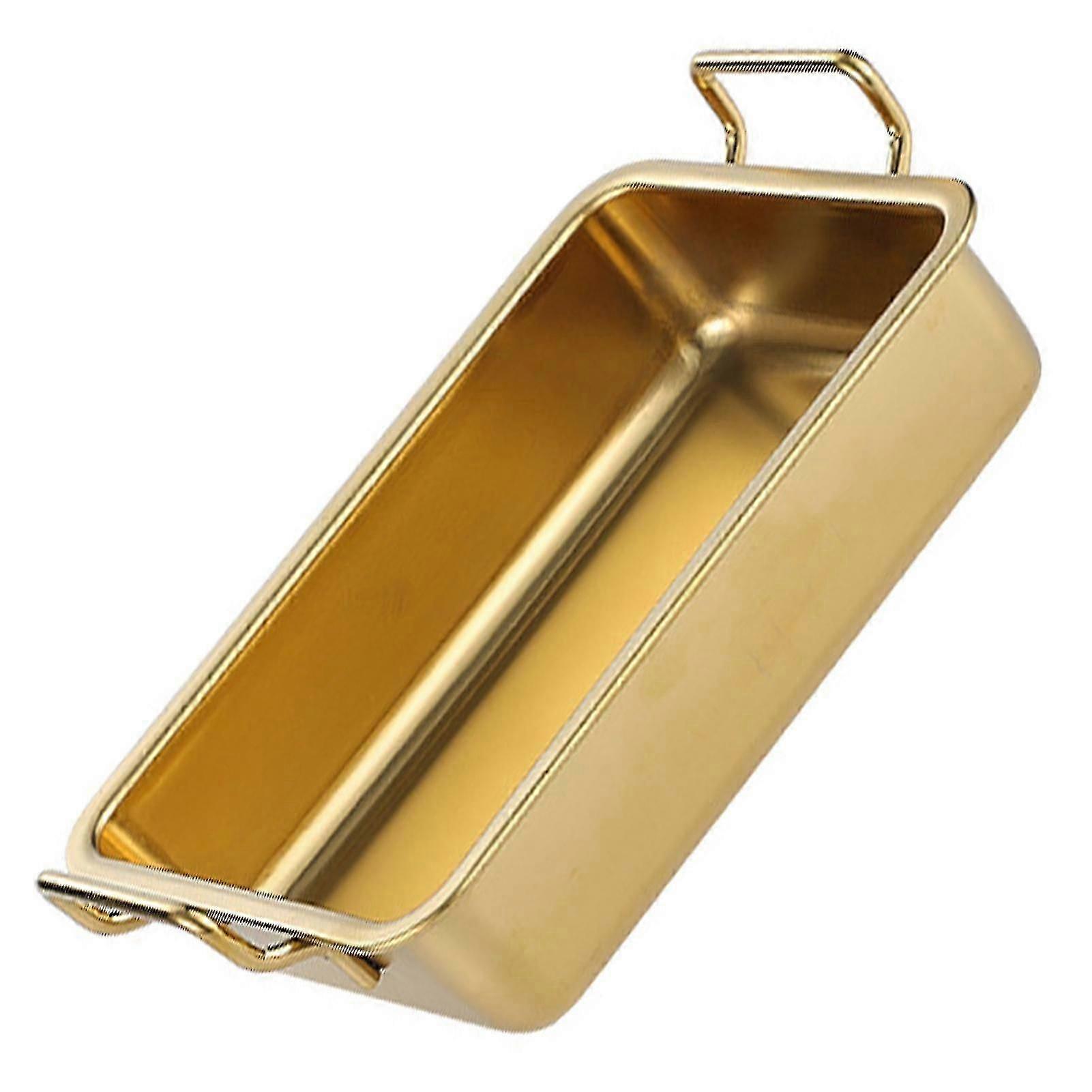 Serveringsbrett Non-stick multifunksjonelt rustfritt stål rektangel metallbrett for kjøkken