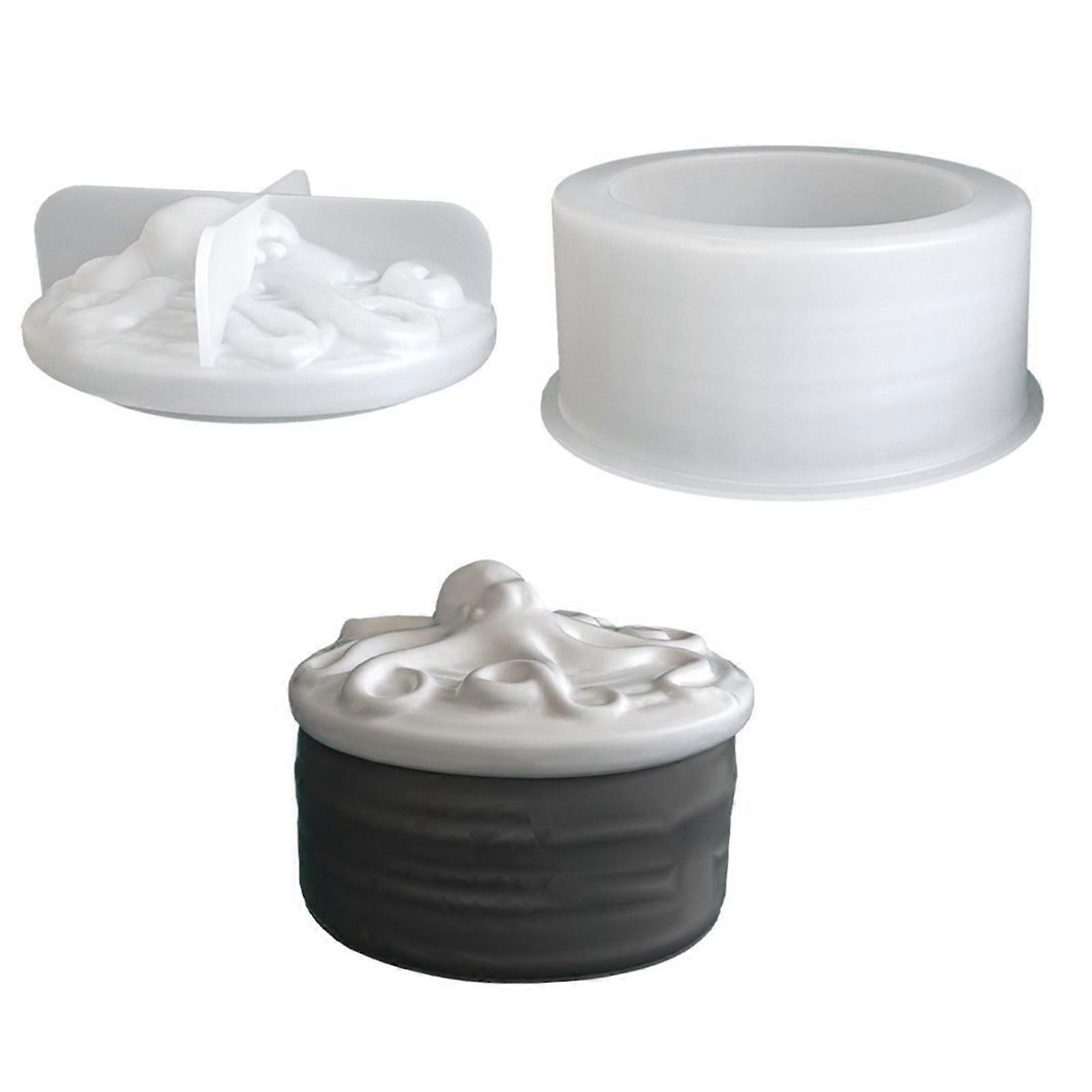 Flexible Octopus Mold Storage Container Mould With Smooth Surfaces For Easy Demolding And Professional Craft Projects Multicolor