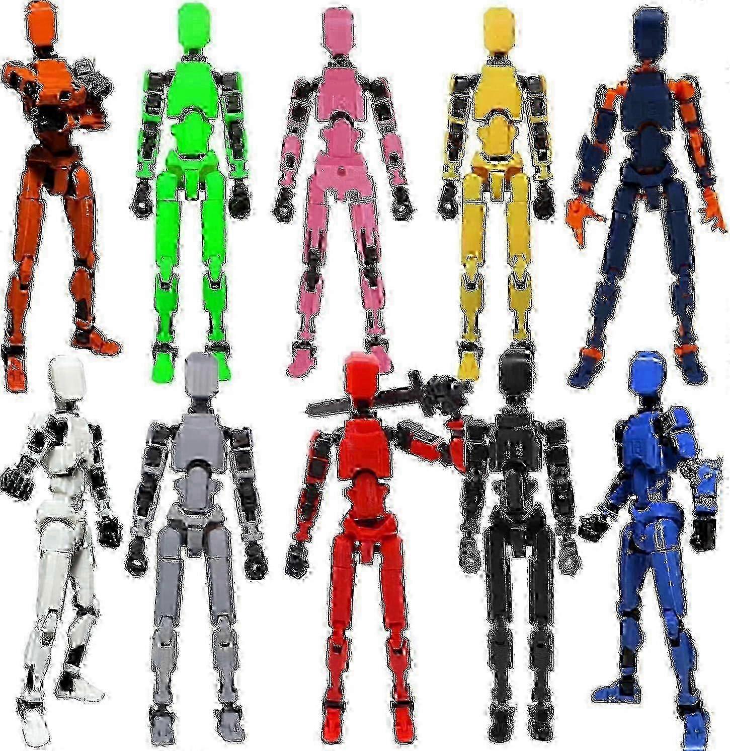 w T13 Action Figure,robot Action Figure,t13 Action Figure 3d Printed Multi-jointed Movable,13 Action Figure Dummy,decorations For Action