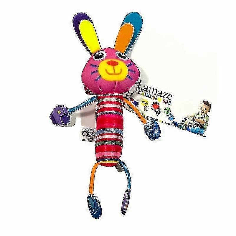 Poussette bébé Tapis de jeu Jouet suspendu Texturé Lapin Rattle Crinkle Sound Palm Shake Sensory Soft Doll