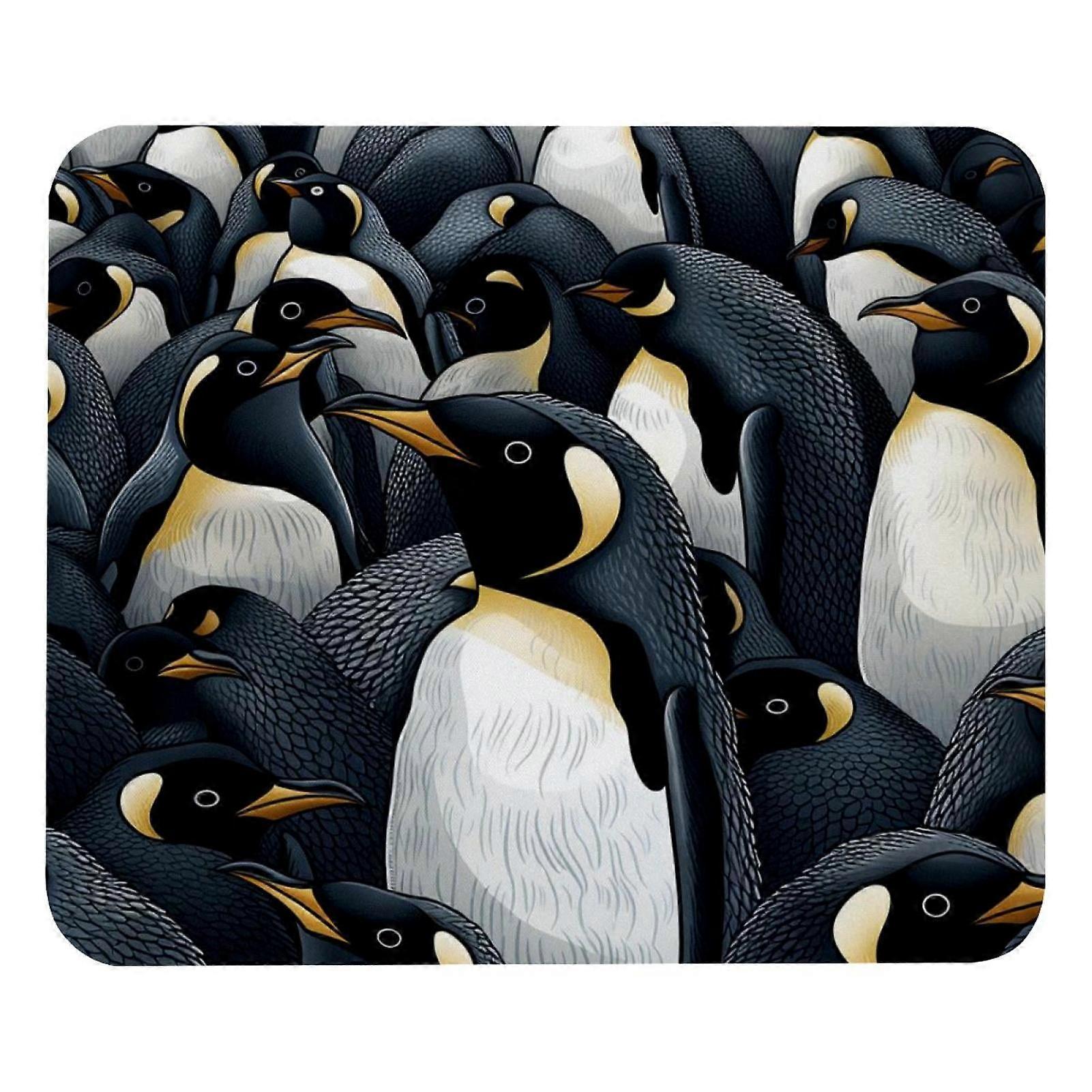 Cute Penguin Mouse Pad - Anti-Slip Rubber Base, Smooth Glide, Durable & Portable Design, Comfortable Surface
