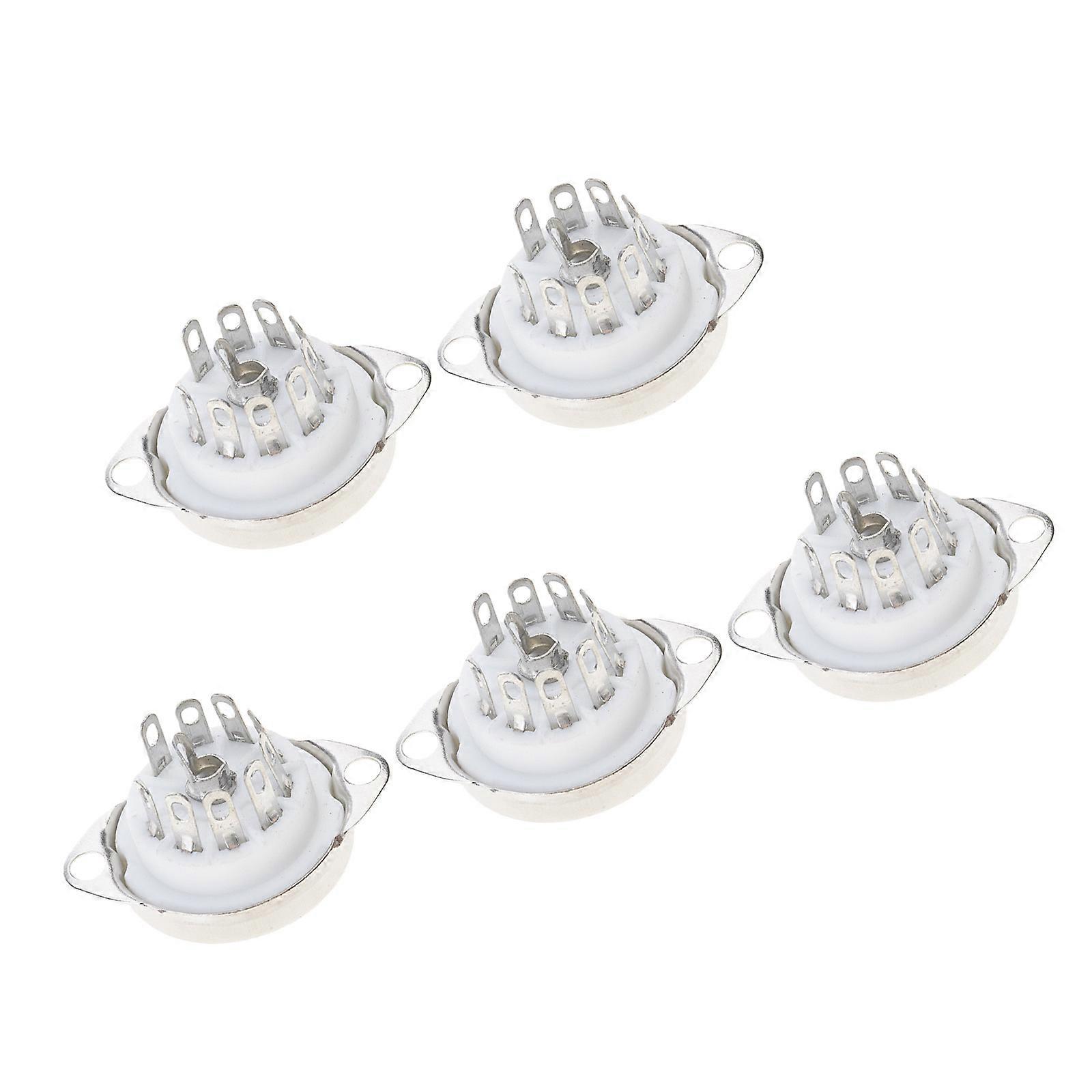 High Current Phosphor Bronze Tube Mount with Enhances Solderability Designs GZC9-C-1 for Retro Amplifiers Builds Multicolor