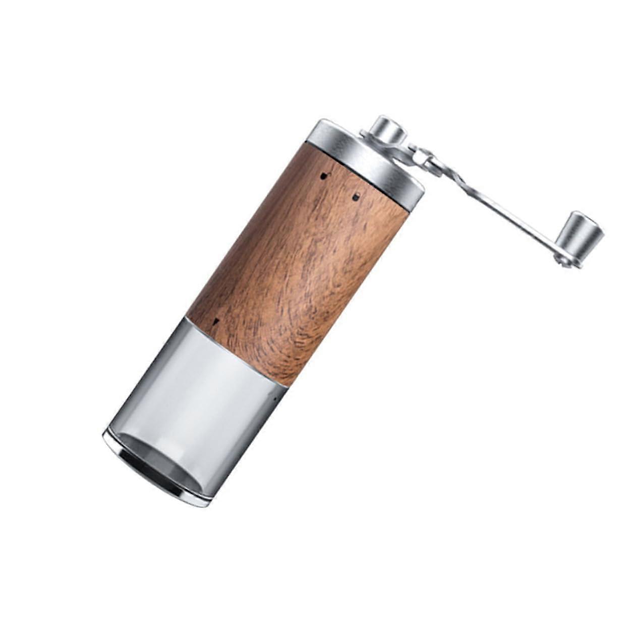 Manual Coffee Grinder with Adjustable Settings Ceramic Burr Compact Hand Crank for Home and Travel