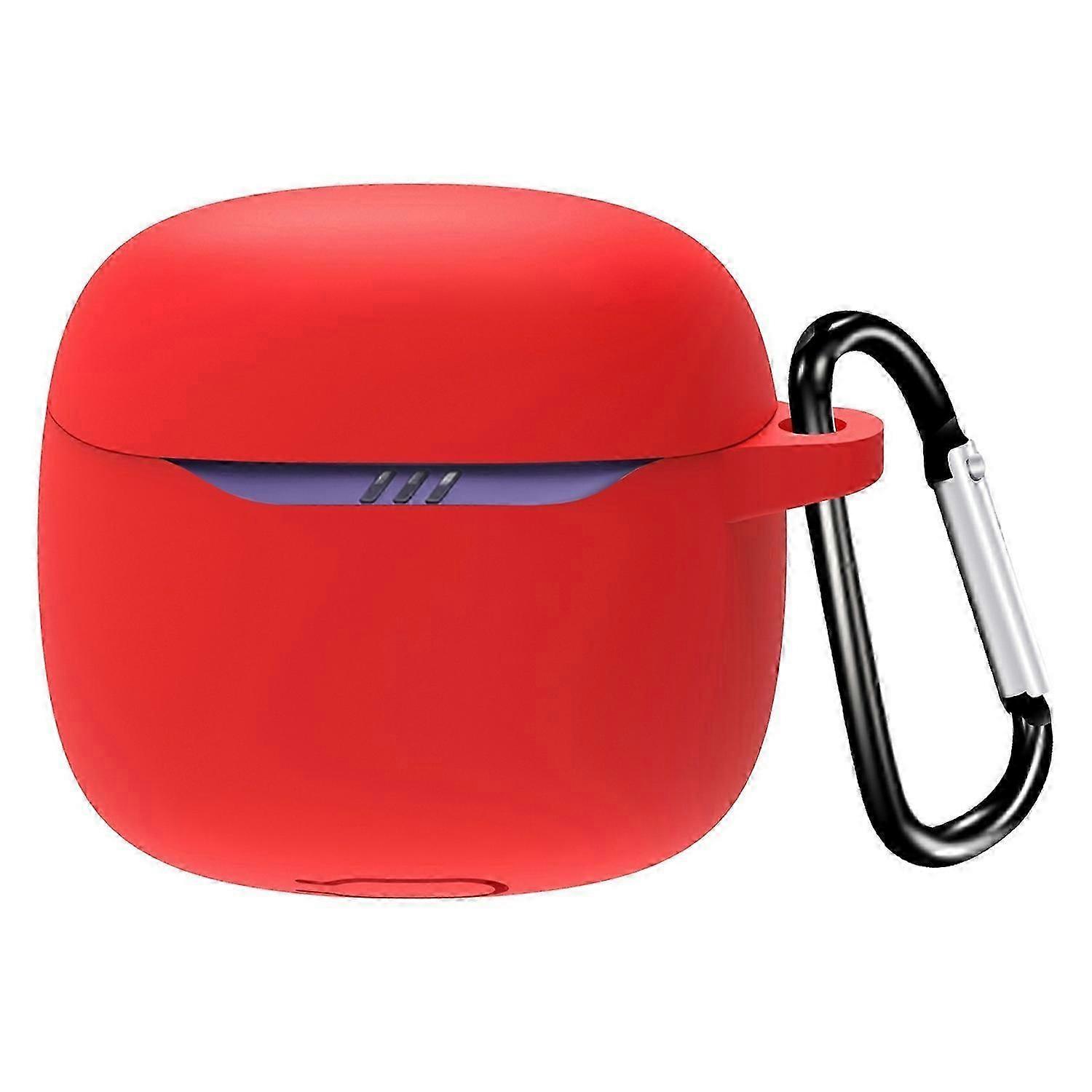 For JBL Tune Flex 2 Protective Case Bluetooth-Compatible Earbuds Silicone Cover with Hook