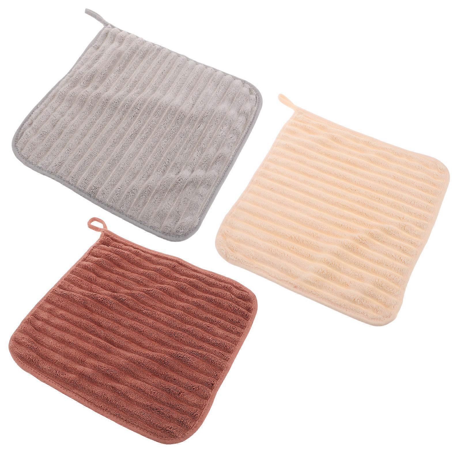 Absorbent Bath Towels Hanging Hand Towels Offer Softness 3Pcs Set