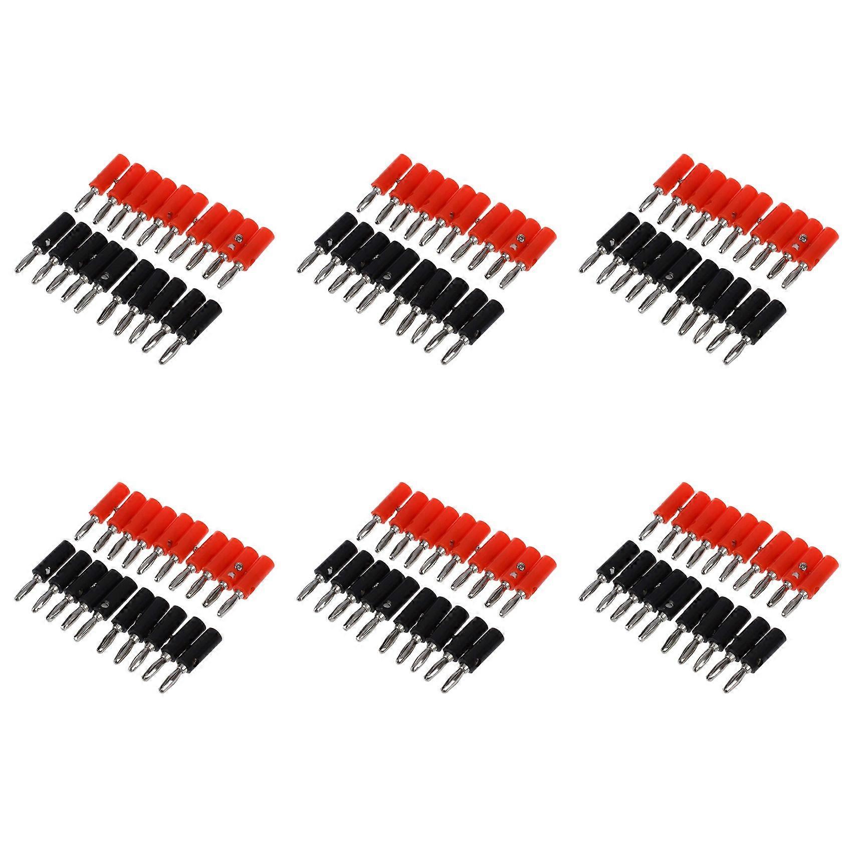 120Pcs Silver Plated Connector Audio Banana Speaker Plug