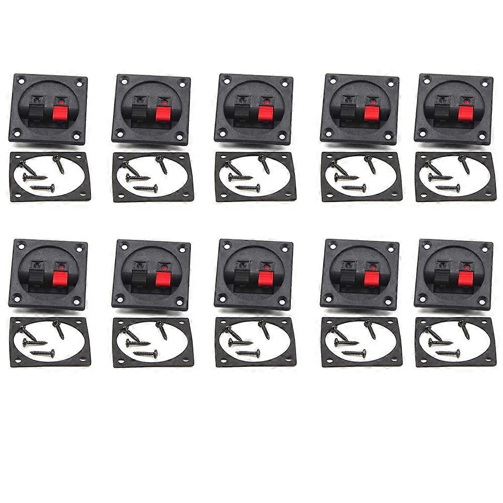 10pcs Speaker Terminal Board Connector Plates for Audio System Enhancements and DIY Projects