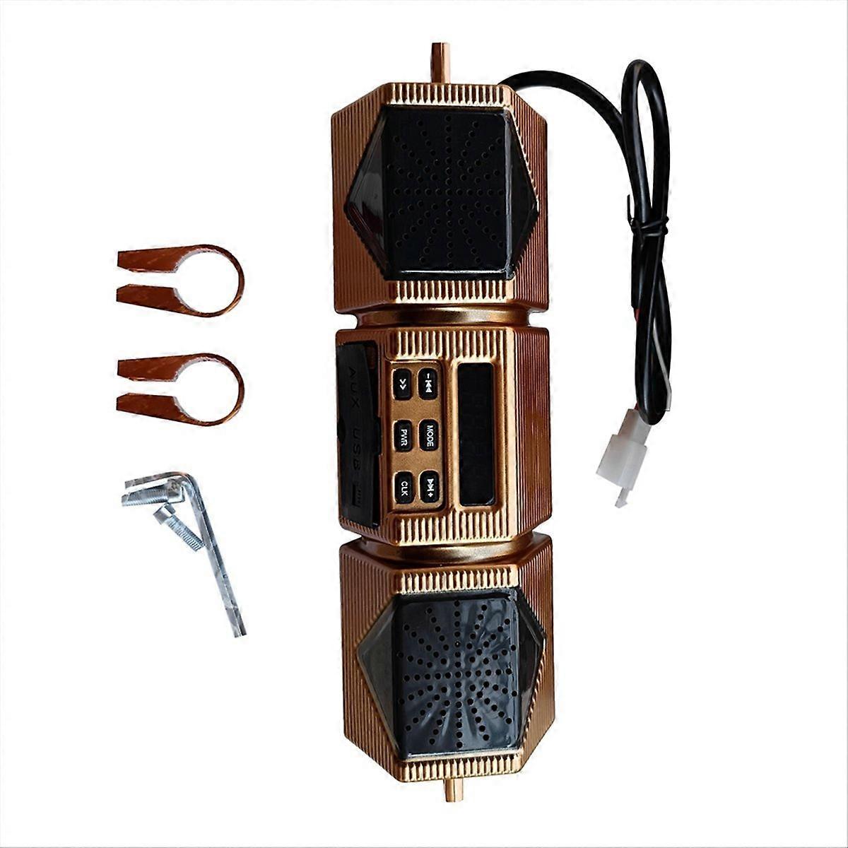 Motorcycle Universal Stereo Speaker Bluetooth Amplifier Bluetooth