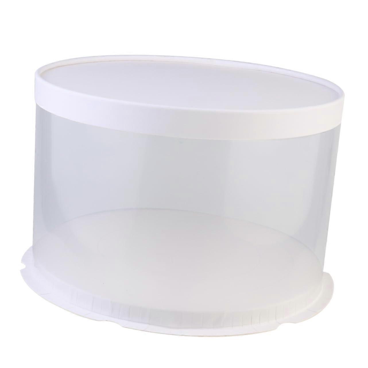 Cake Carrier with Lid for Secure Transport, Durable Plastic Cake Storage Box for Weddings