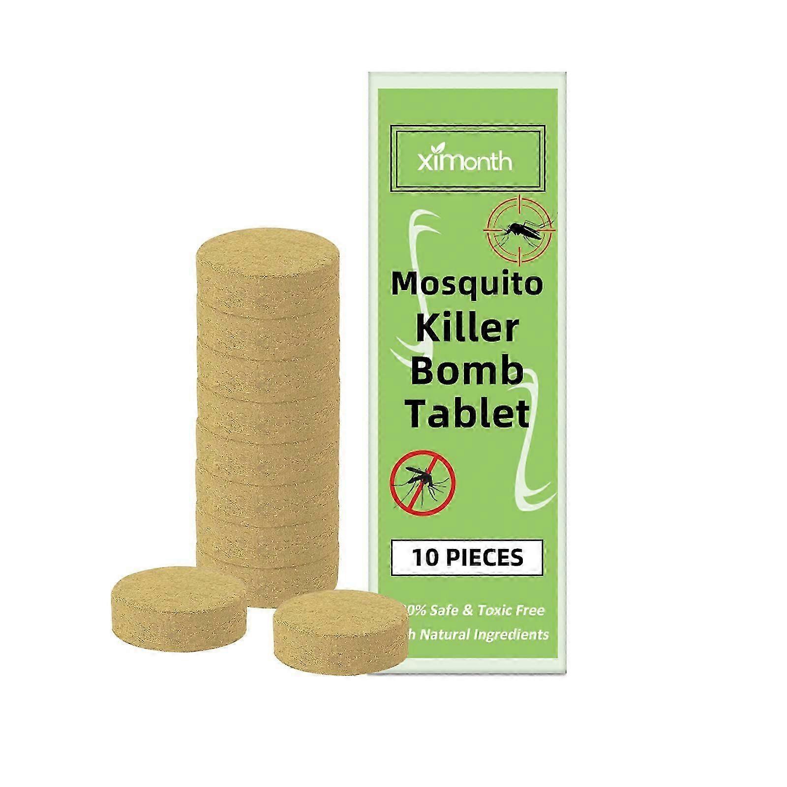mosquito control tablets contain wood pulp, plant extracts and stabilizers