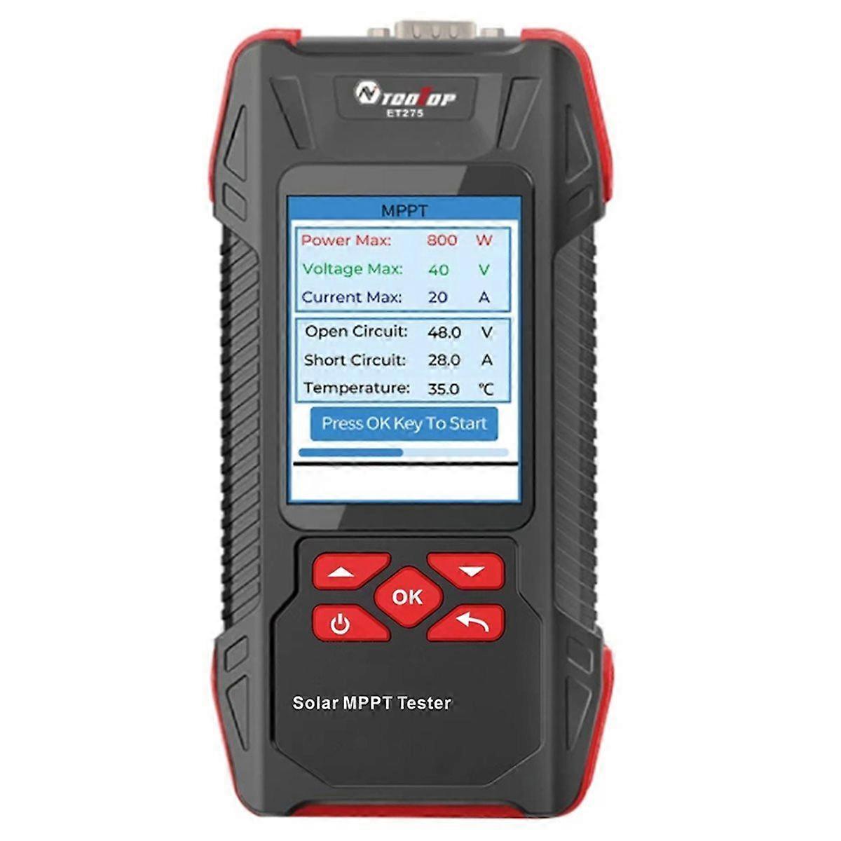 2000W Solar Panel Tester 3.2Inch MPPT Curves P ovoltaic Multimeter Pmax Voc Test Rechargeable Solar MPPT