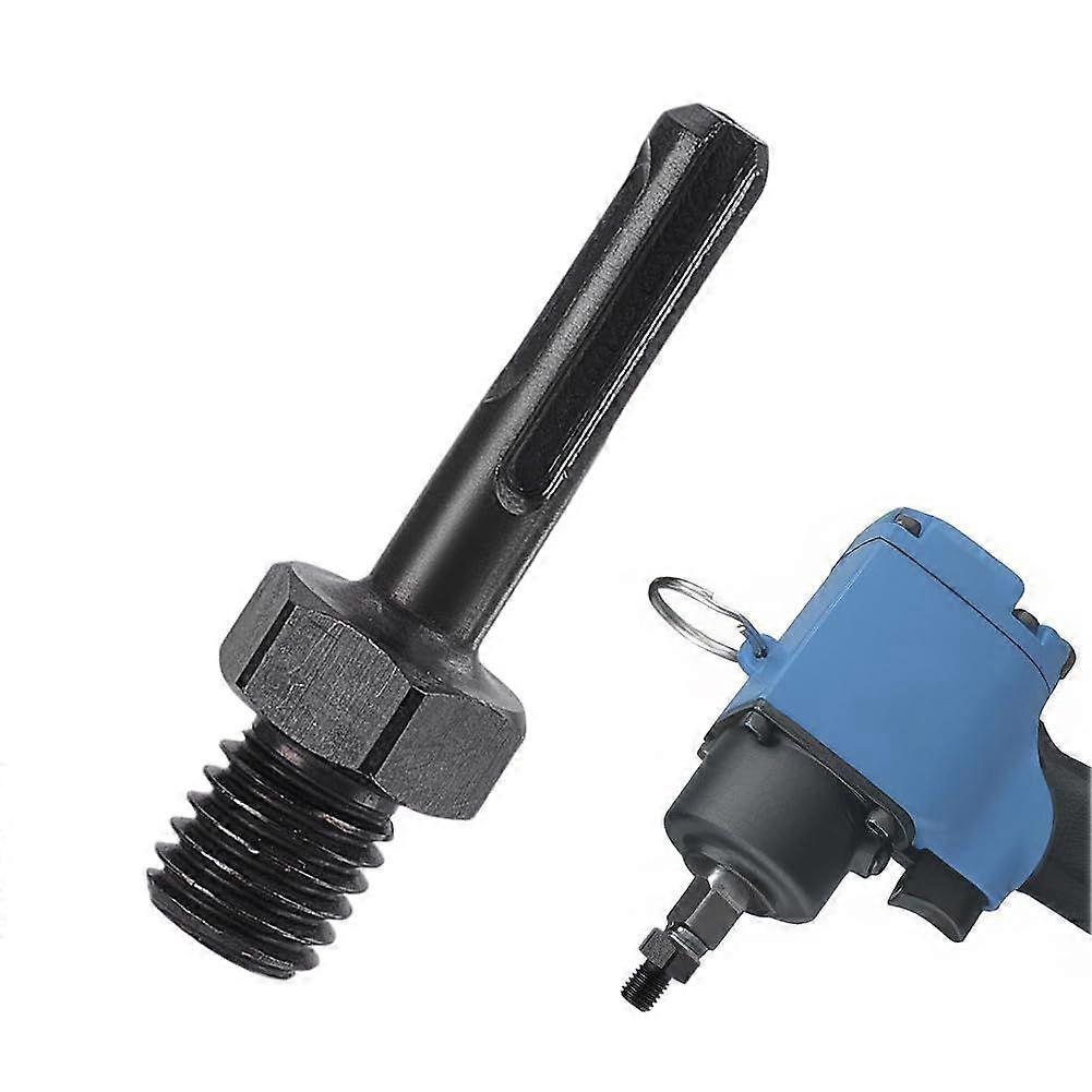 Core Drill Bit Adapter 5/8 Inches-11 Male Thread to SDS Plus Shank Heavy Duty Steel Converter for Concrete Drilling Securely Connects Core Bits Adapte