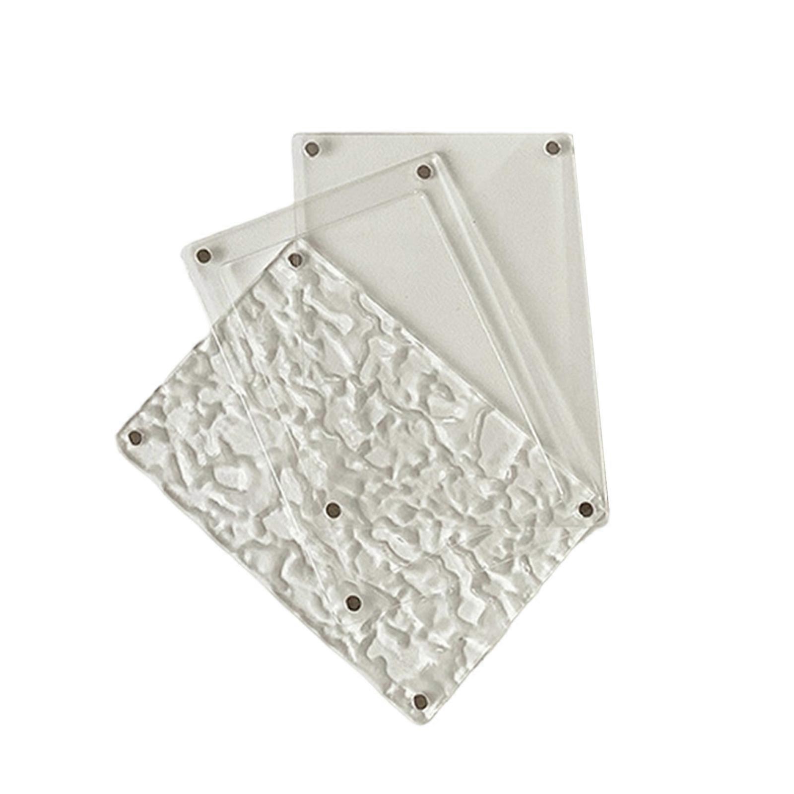 High Clarity Acrylic Card Holders Features Waves Pattern Easy Reading Meetings Reception Counters Information Display Multicolor