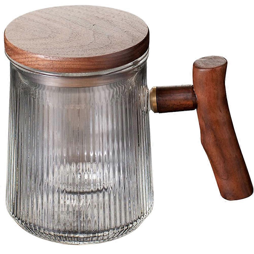 Tea Mug Glass with Lid for Home Use 5Pcs Versatile Drinking Cups