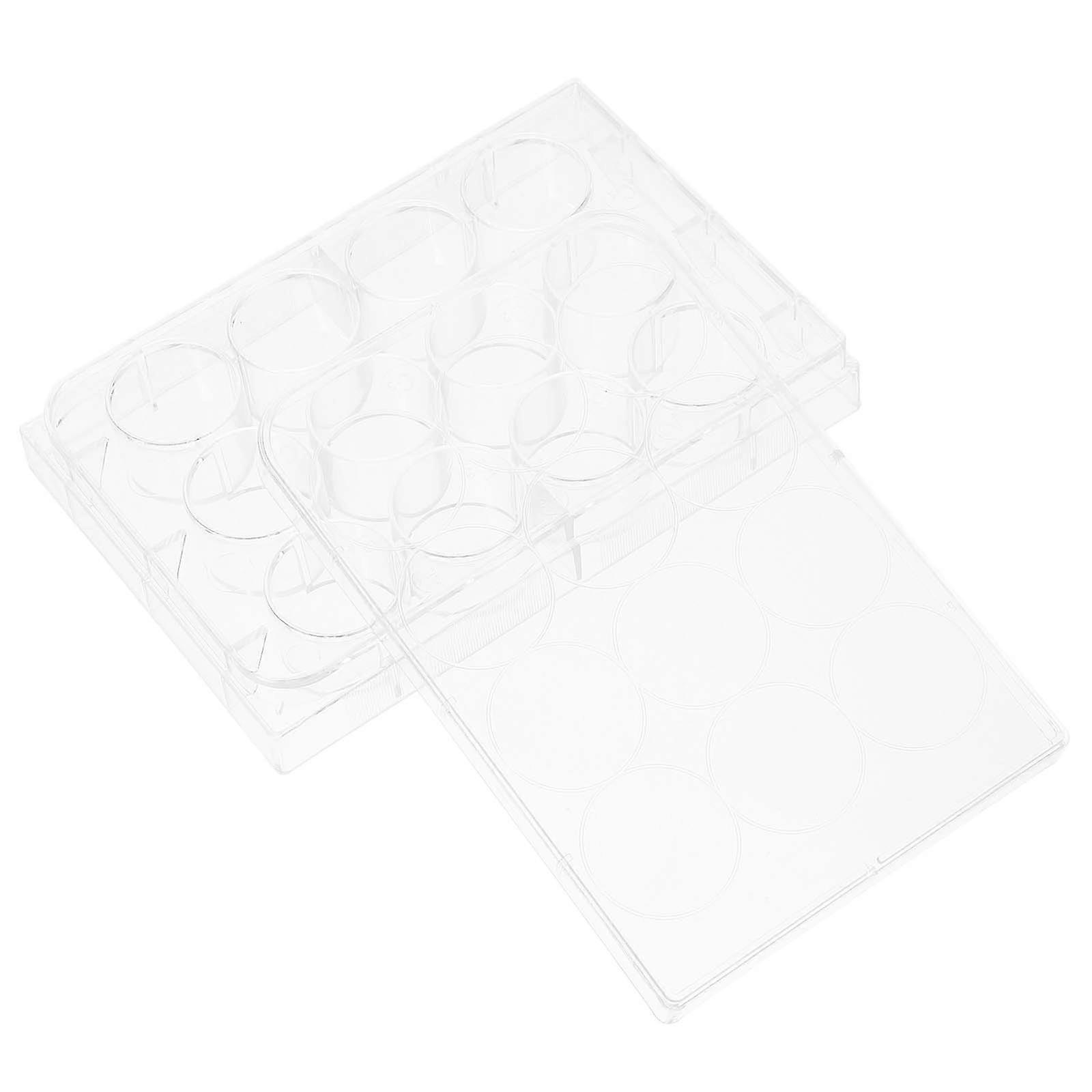 Transparent Plastic Reaction Plate for Lab Use Ensuring Stability and Reliability 12-hole