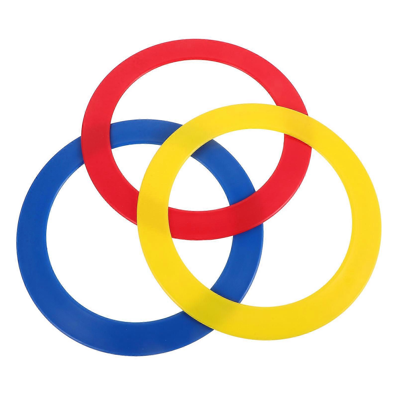 Juggling Rings Set for Circus Acts 3Pcs Acrobatic Hand Performance Rings