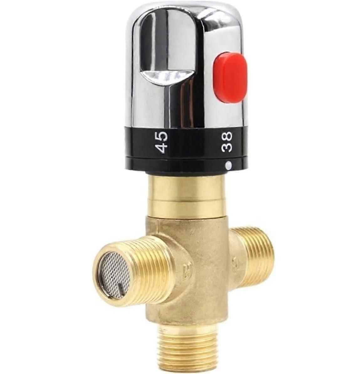 Thermostatic Shower Valve Brass Automatic Mixing with Constant Temperature Control for Bathroom