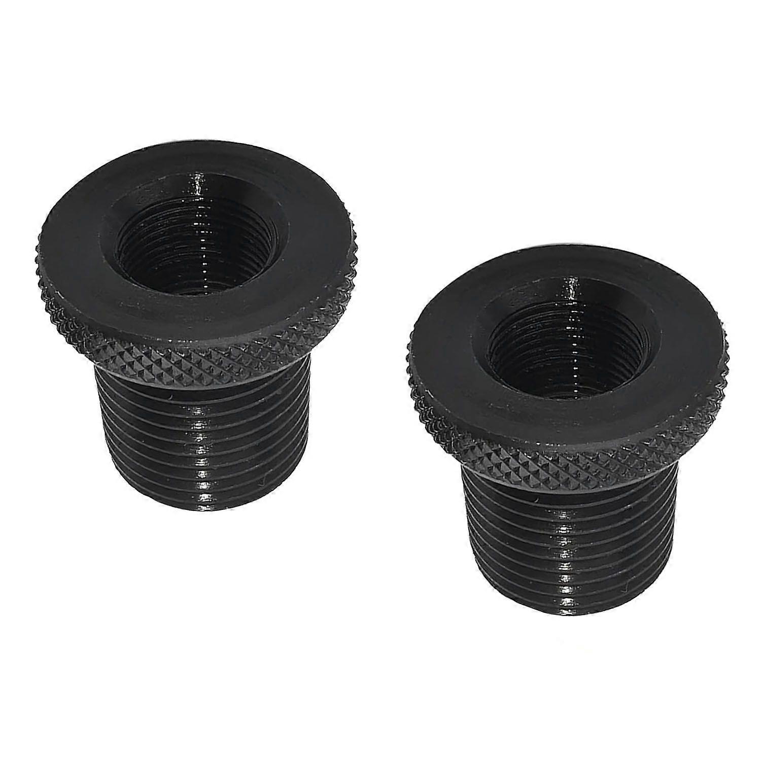 2 Pack Thread Adapters and Washers, 1/2 * 28-3/4 * 16, Black