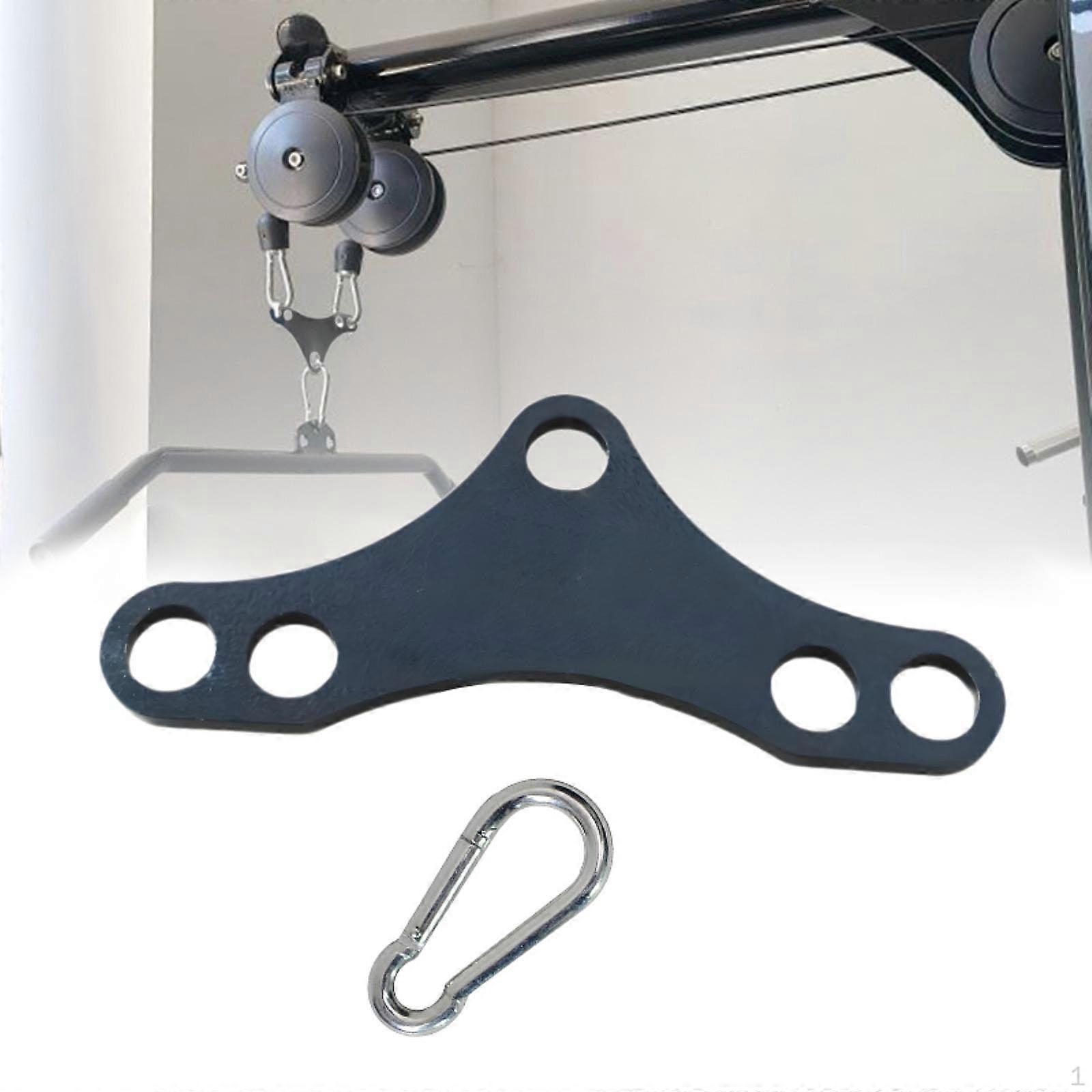 Pull Down Bar Cable Machine Attachment Double to Single Adaptor Plate Portable Workout Equipment