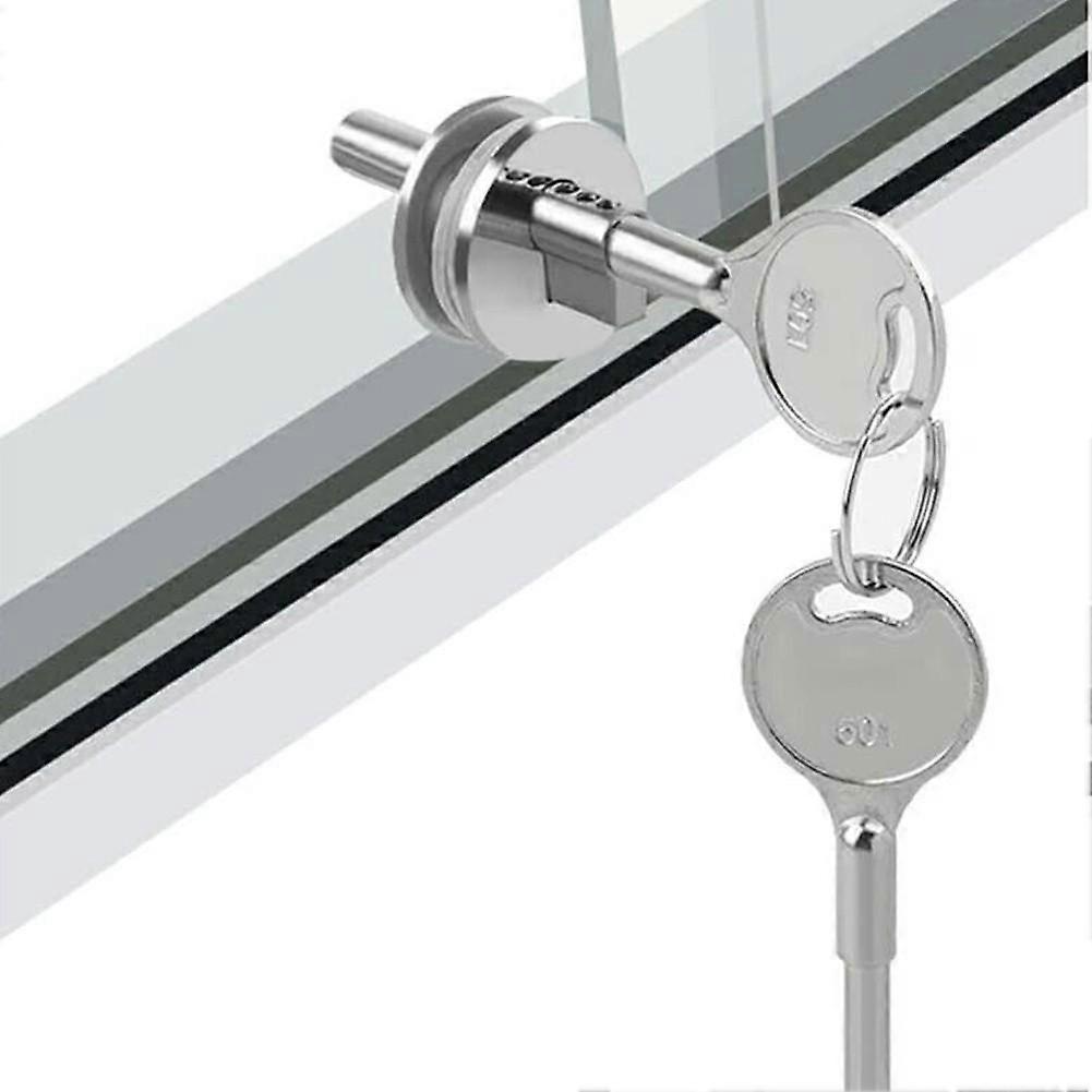 Display Case Keys Sliding Glass Door Lock Chrome Finish