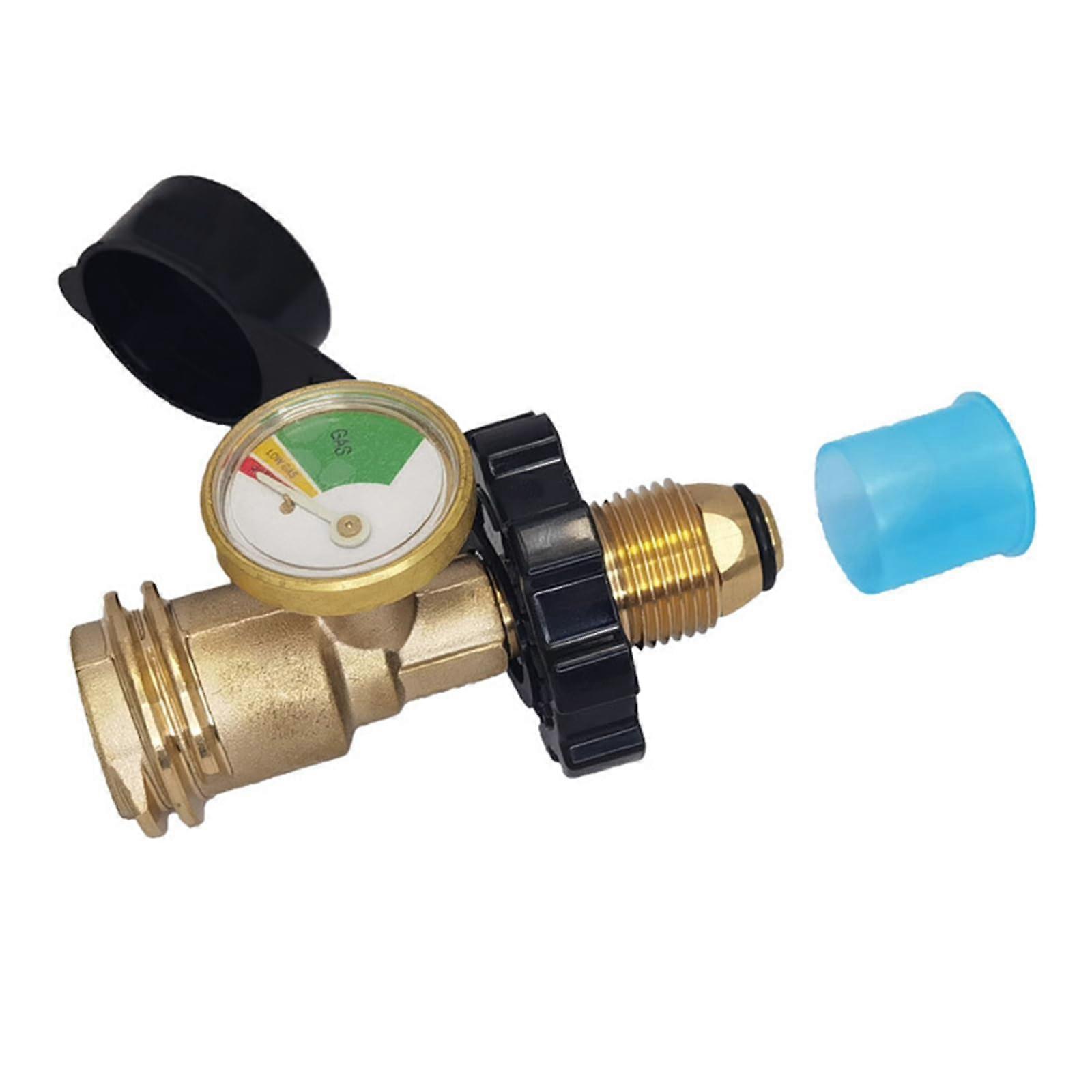 Propane Tank Gauge with ColorCoded Level Indicator and Leak Detection for 5100 lb BBQ Grills and Heaters